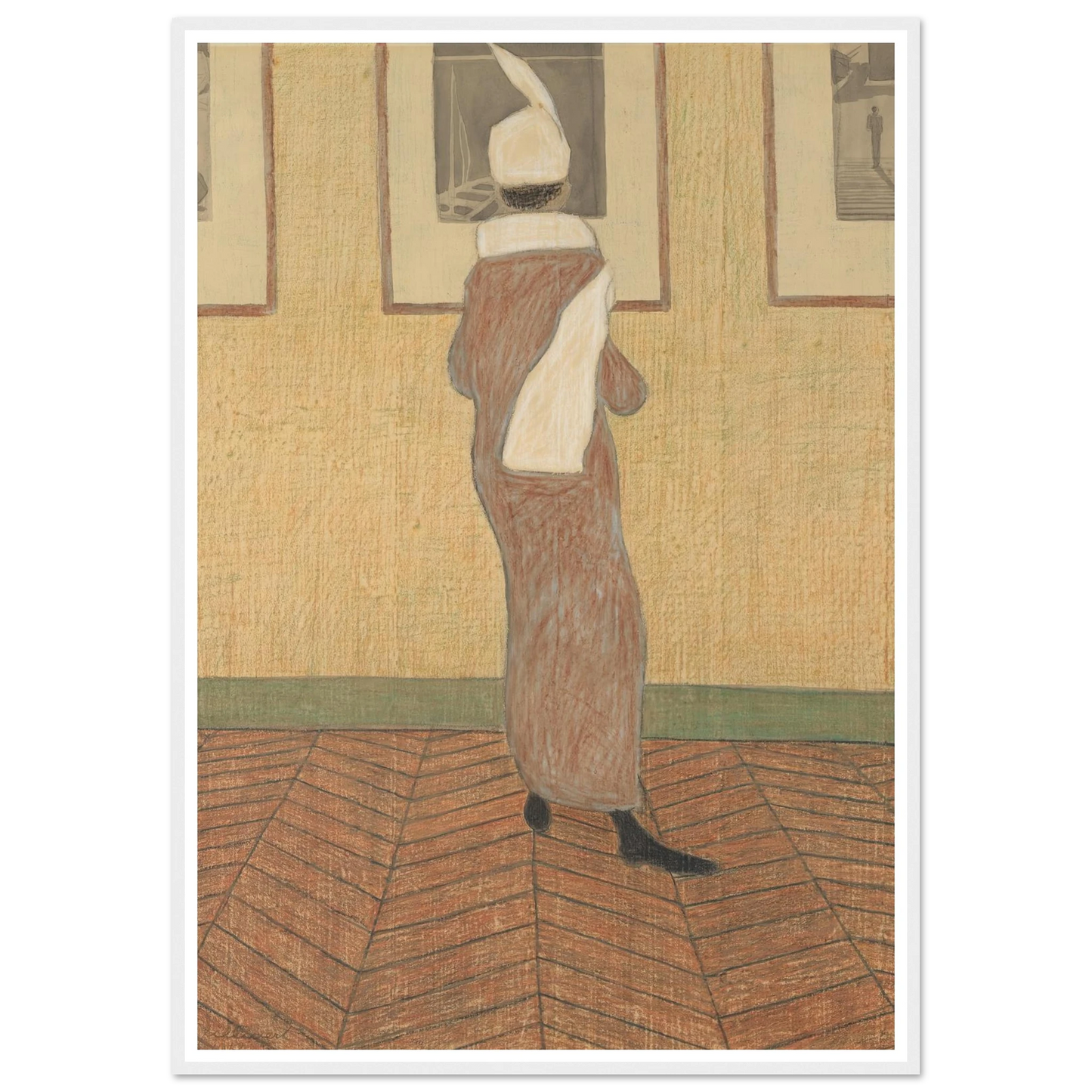 Dame in expositie (1912) Art Print | Leon Spilliaert-Quipham Collections