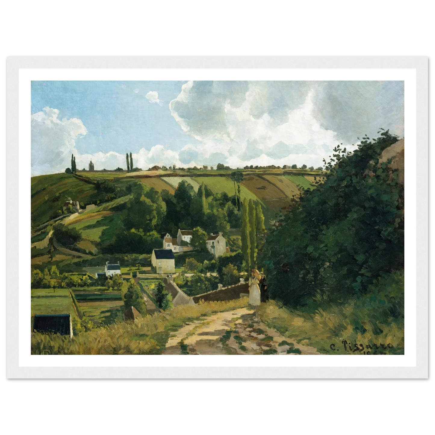 Jalais Hill, Pontoise (1867) Art Print | Camille Pissarro-Quipham Collections