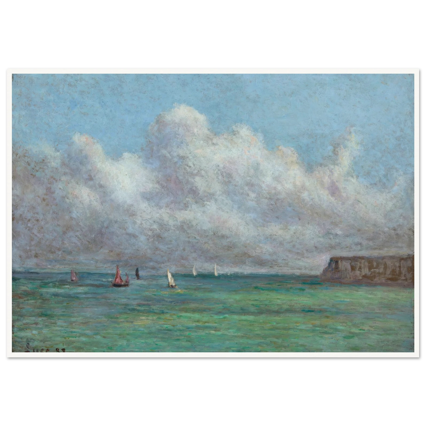 Mer, Somme (1932) Art Print | Maximilien Luce-Quipham Collections
