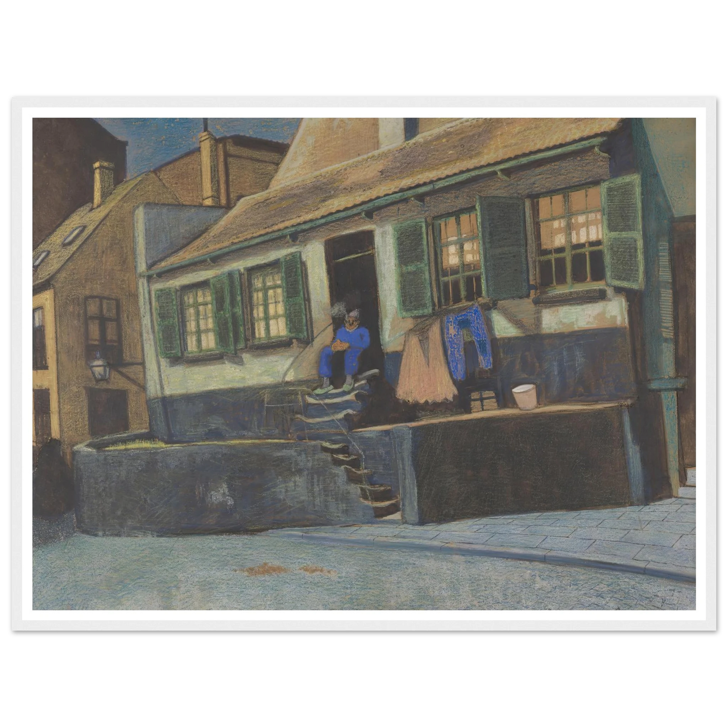 Het huis genaamd ‘De Preekstoel’ te Oostende (1911) Art Print | Leon Spilliaert-Quipham Collections