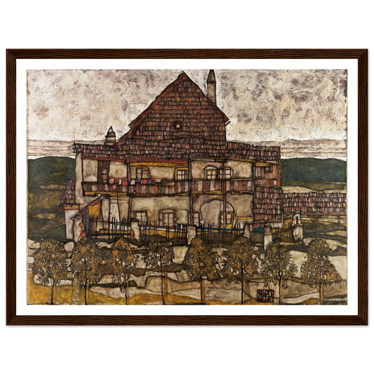 House with Shingle Roof (Old House II) (1915) Art Print | Egon Schiele-Quipham Collections