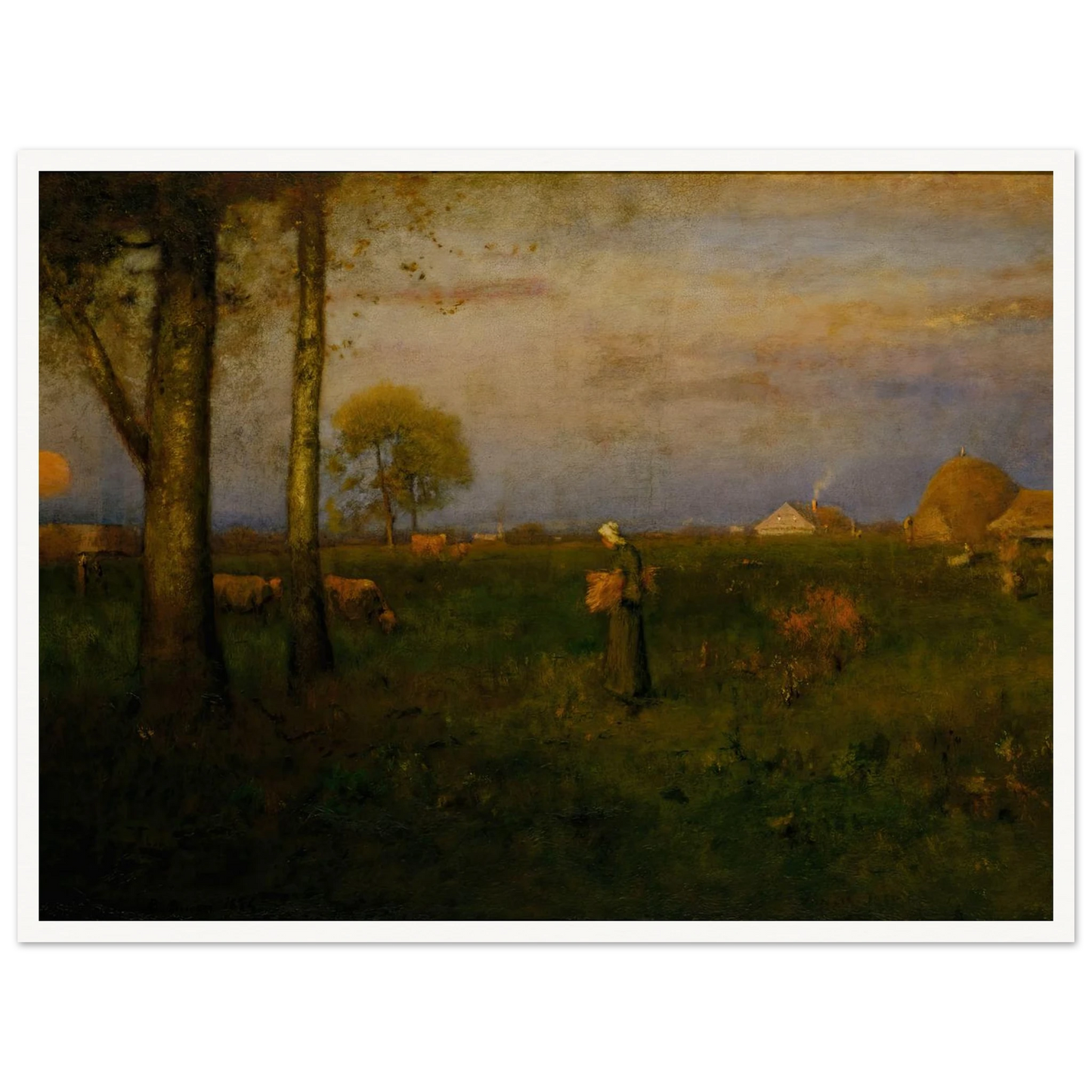 Sundown (1884) Art Print | George Inness-Quipham Collections
