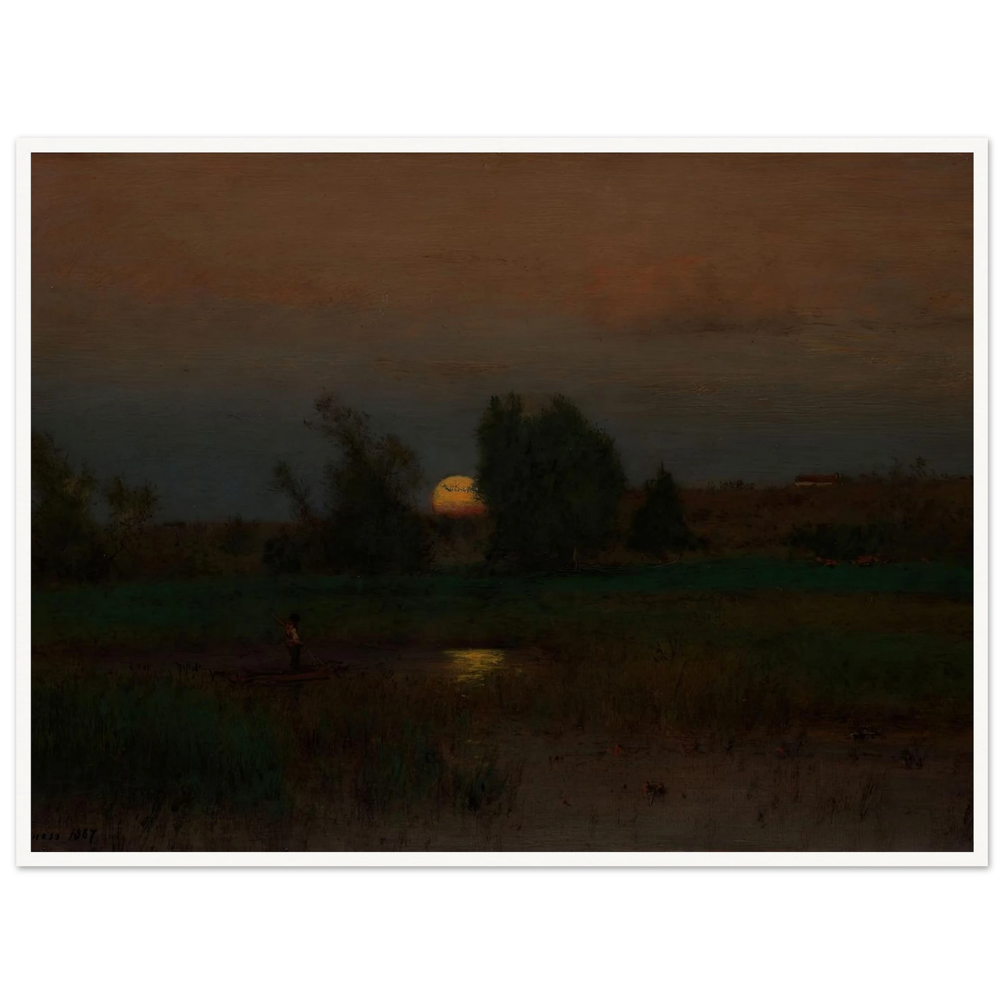 Moonrise (1887) Art Print | George Inness-Quipham Collections