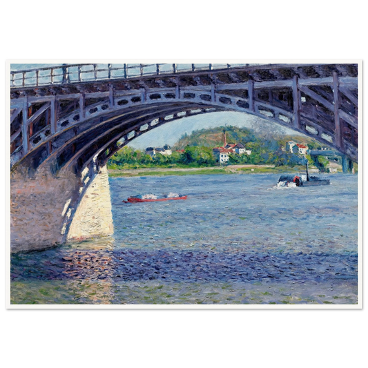 Le Pont D’argenteuil Et La Seine (circa 1883) Art Print | Gustave Caillebotte-Quipham Collections