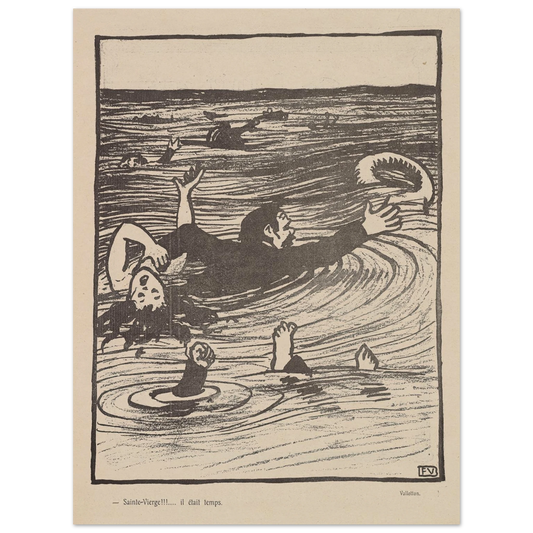 27 juin 1903 Art Print | Felix Vallotton - Framed Poster - 30x40 cm / 12x16″ - Black frame