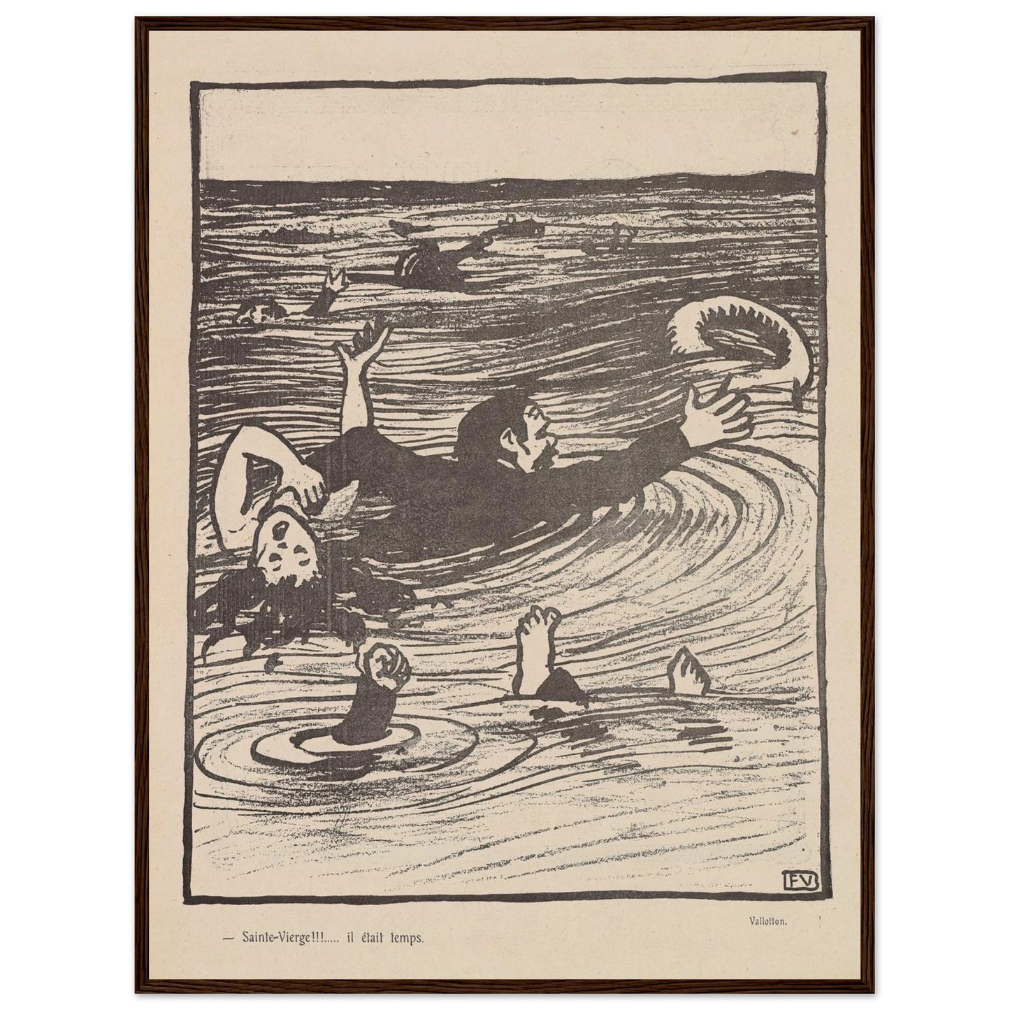 27 juin 1903 Art Print | Felix Vallotton - Framed Poster - 30x40 cm / 12x16″ - Black frame