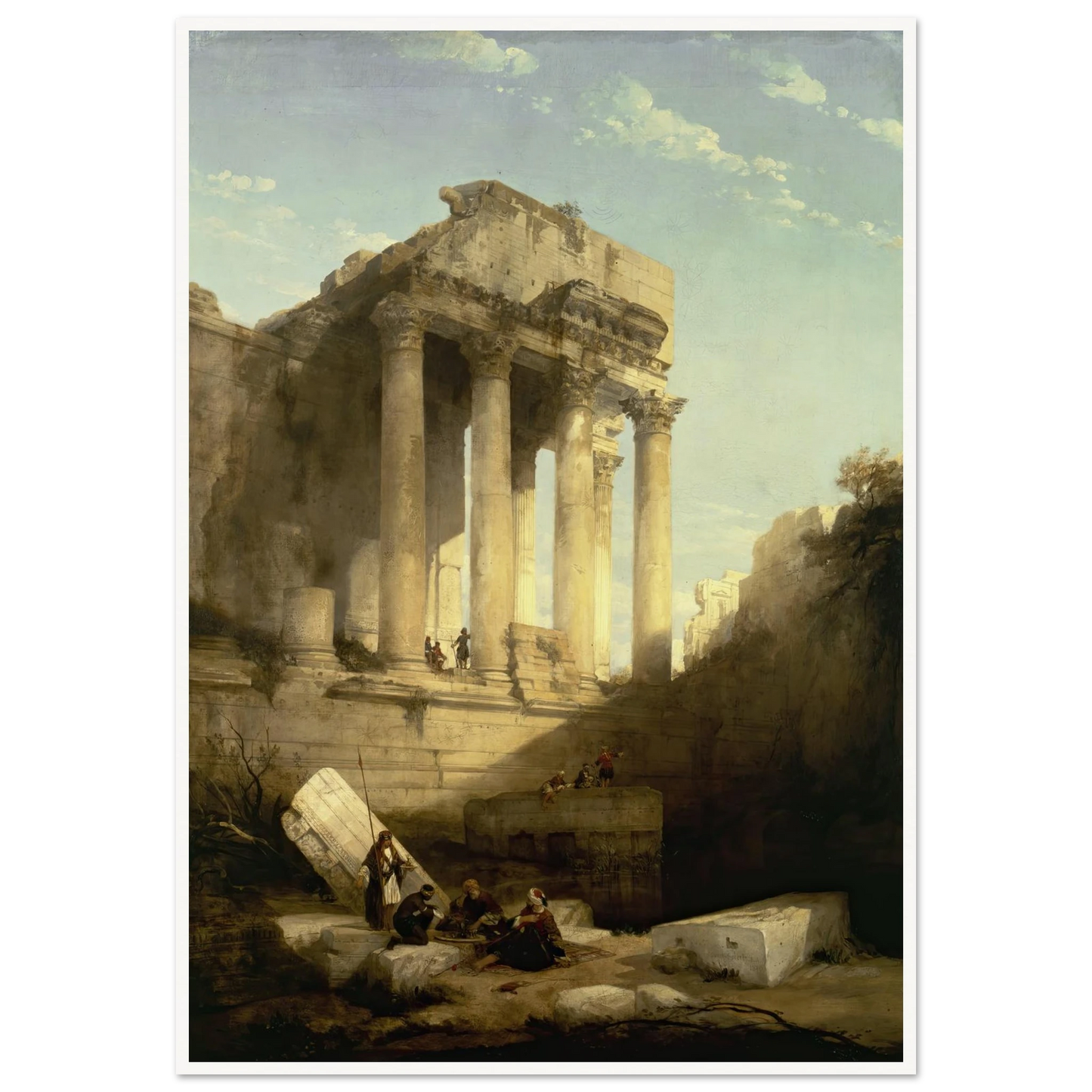 Baalbec,Ruins of the Temple of Bacchus Art Print | David Roberts-Quipham Collections