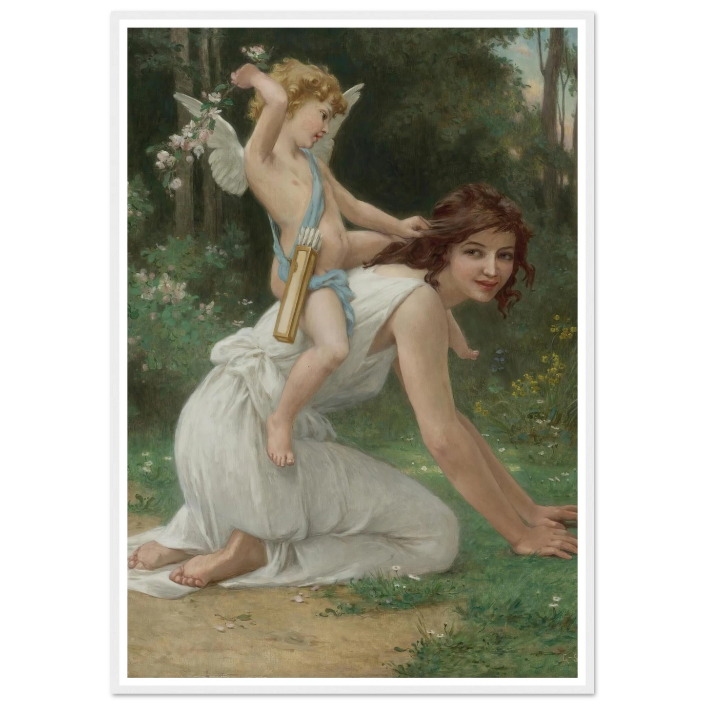 Venus And Cupid Art Print | Guillaume Seignac-Quipham Collections