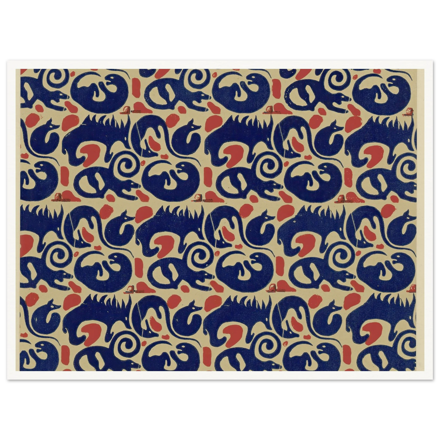 Buntpapier (Tiere) (1902 - 1906) Art Print | Maria von Uchatius-Quipham Collections