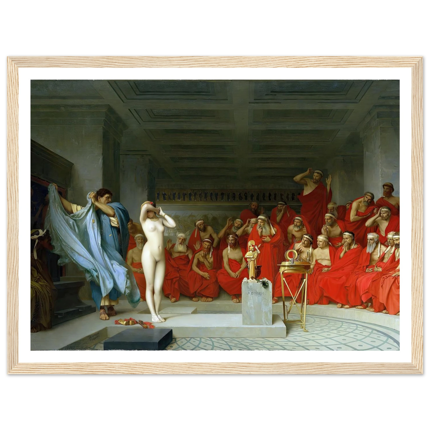 Phryne revealed before the Areopagus (1861) Art Print | Jean Leon Gerome-Quipham Collections