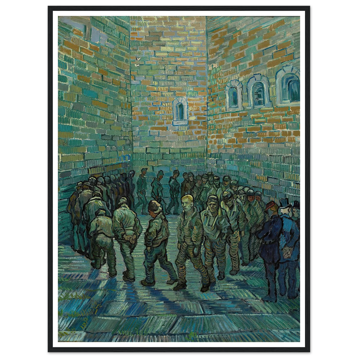 The Prison Courtyard (1890) Art Print | Vincent van Gogh-Quipham Collections