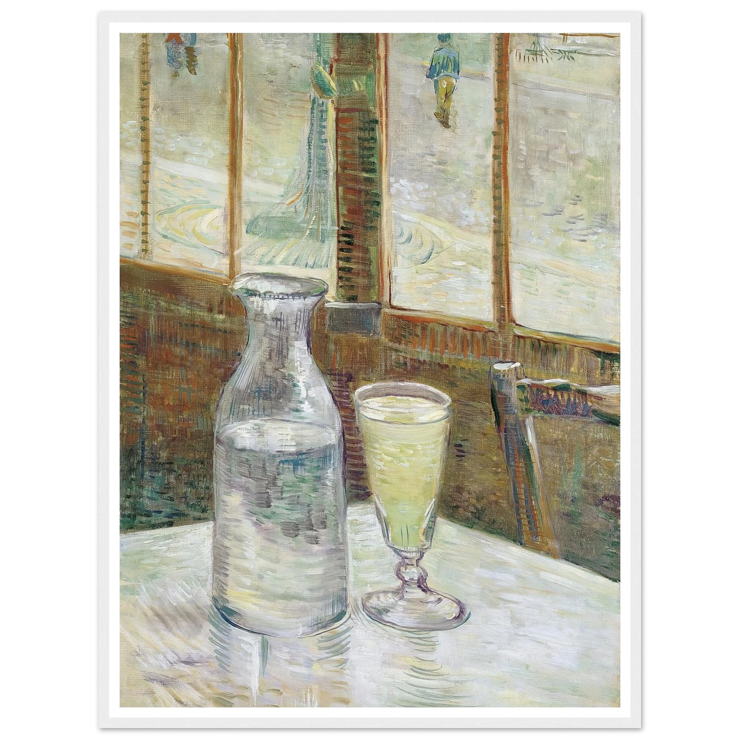 Café table with absinth (1887) Art Print | Vincent van Gogh-Quipham Collections