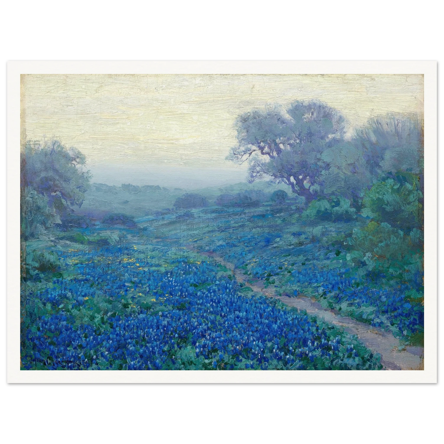 Bluebonnets at Sunrise (1917) Art Print | Julian Onderdonk-Quipham Collections