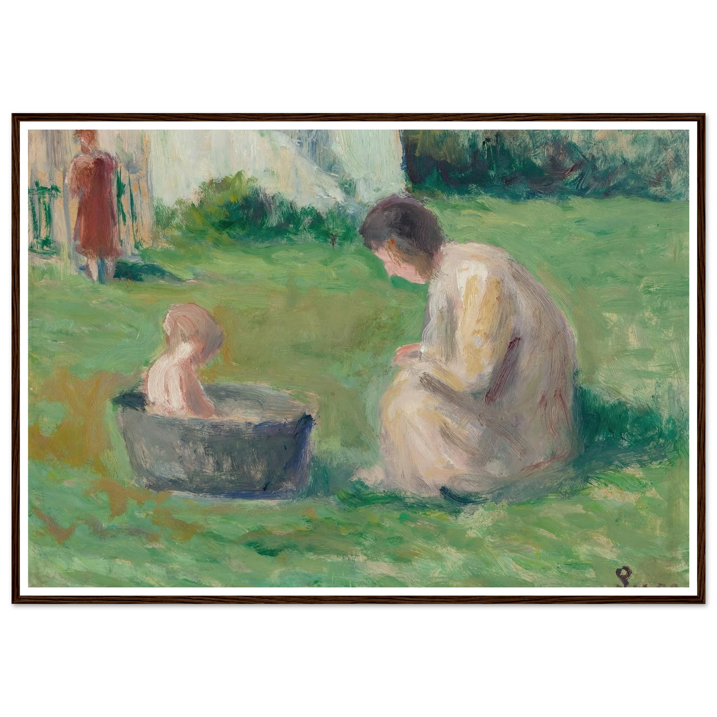 Le bain du bébé Art Print | Maximilien Luce-Quipham Collections