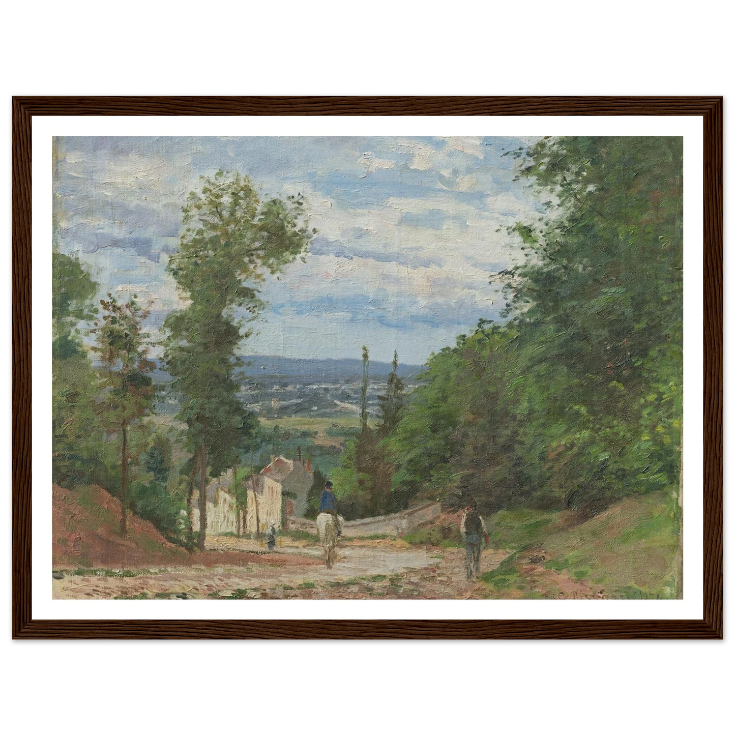 La Route de Marly, Louveciennes (1871) Art Print | Camille Pissarro-Quipham Collections