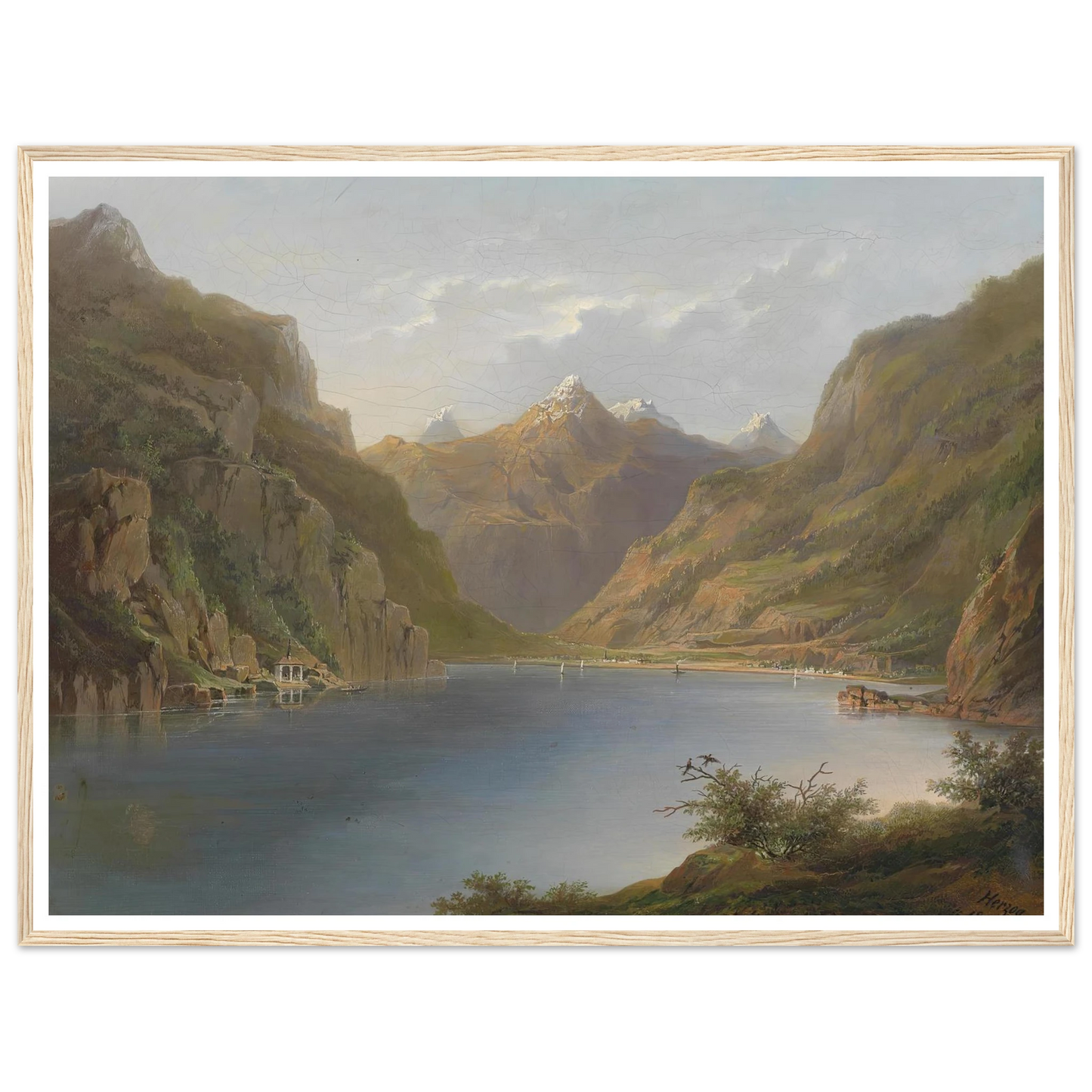 Vierwaldstättersee (1882) Art Print | Hermann Ottomar Herzog-Quipham Collections