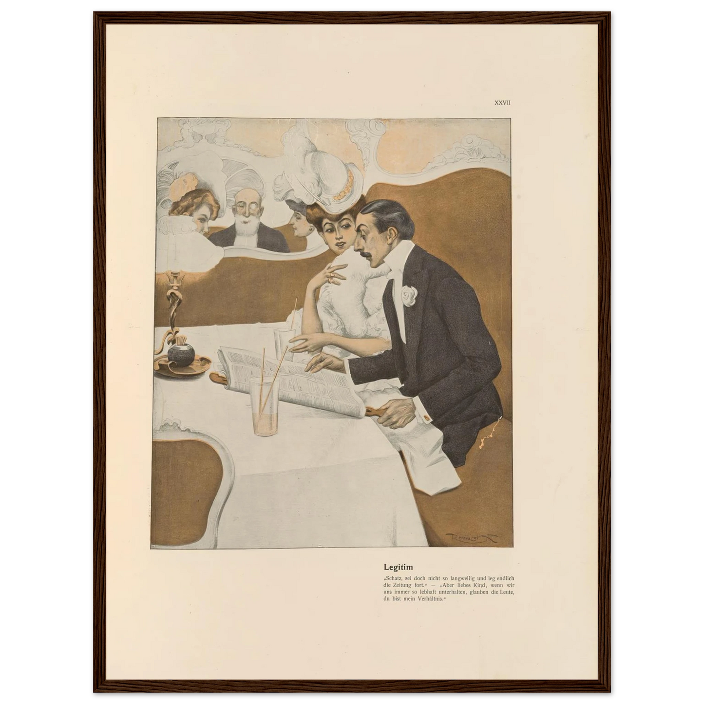 Legitim (1908) Art Print | Ferdinand Freiherr von Reznicek-Quipham Collections