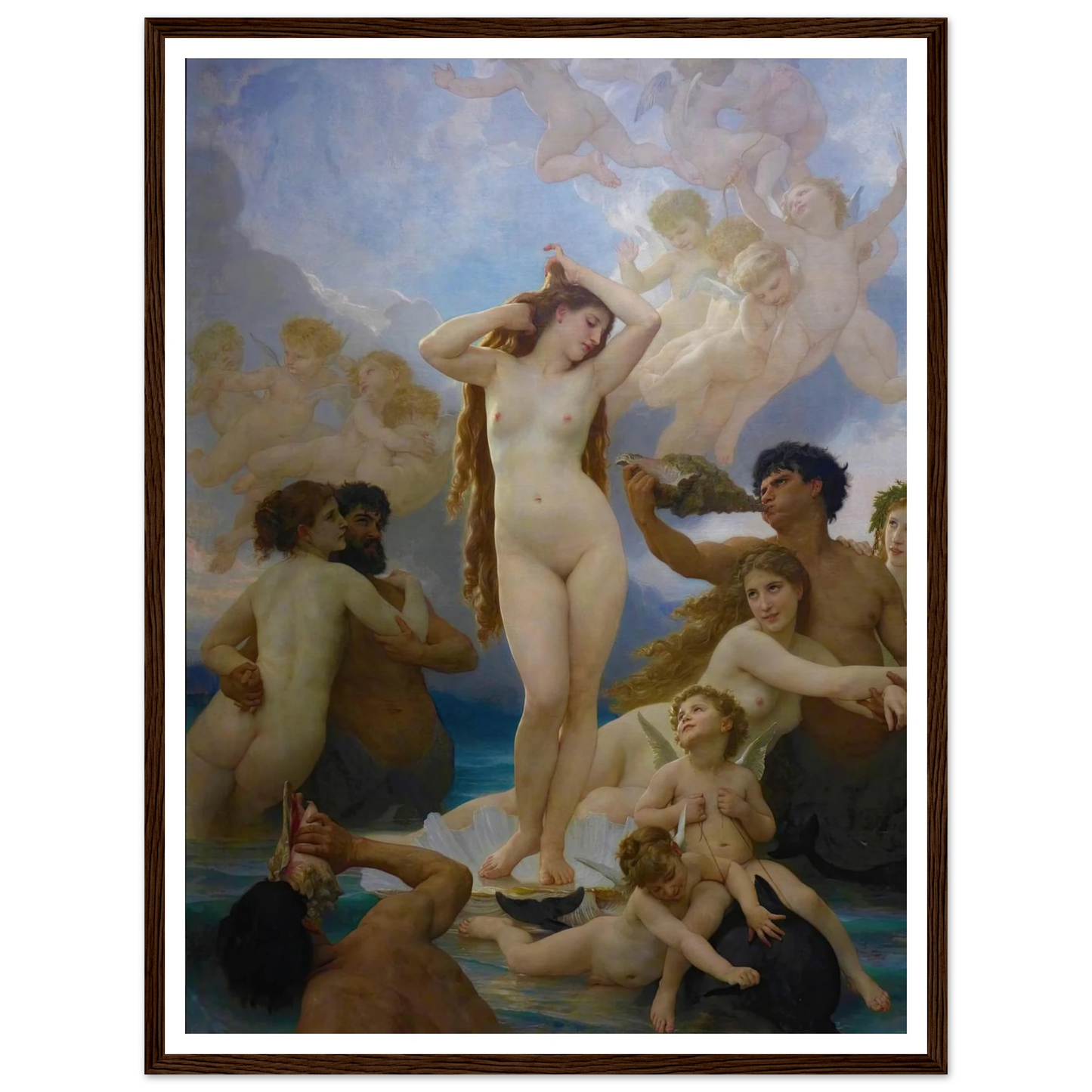 The Birth of Vénus (1879) Art Print | William Bouguereau-Quipham Collections
