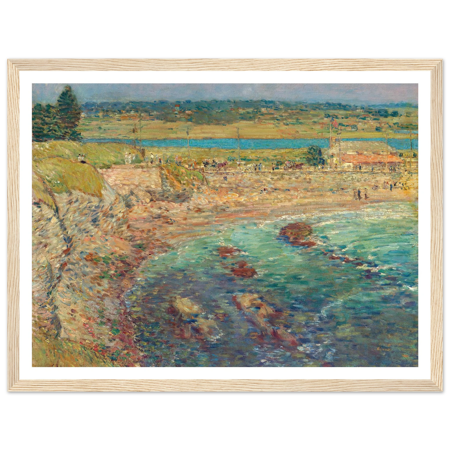 Bailey’s Beach, Newport, R.I. (1901) Art Print | Childe Hassam-Quipham Collections