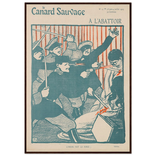 28 juin au 4 juillet 1903 Art Print | Felix Vallotton - Framed Poster - 30x40 cm / 12x16″ - Black frame