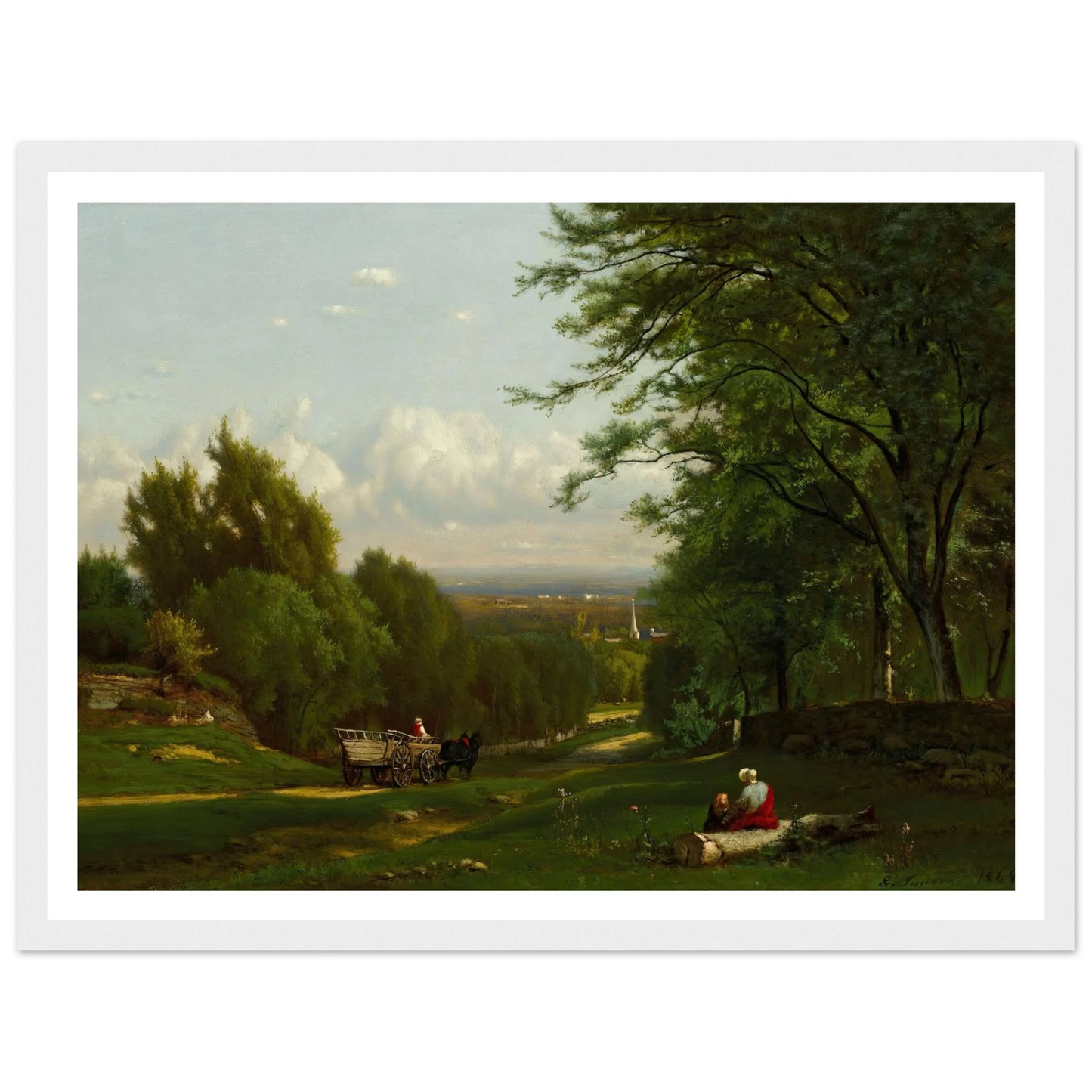 Near Leeds, New York (1869) Art Print | George Inness-Quipham Collections
