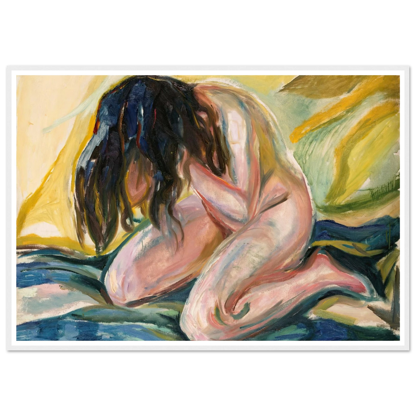 Weeping Nude (1919) Art Print | Edvard Munch-Quipham Collections