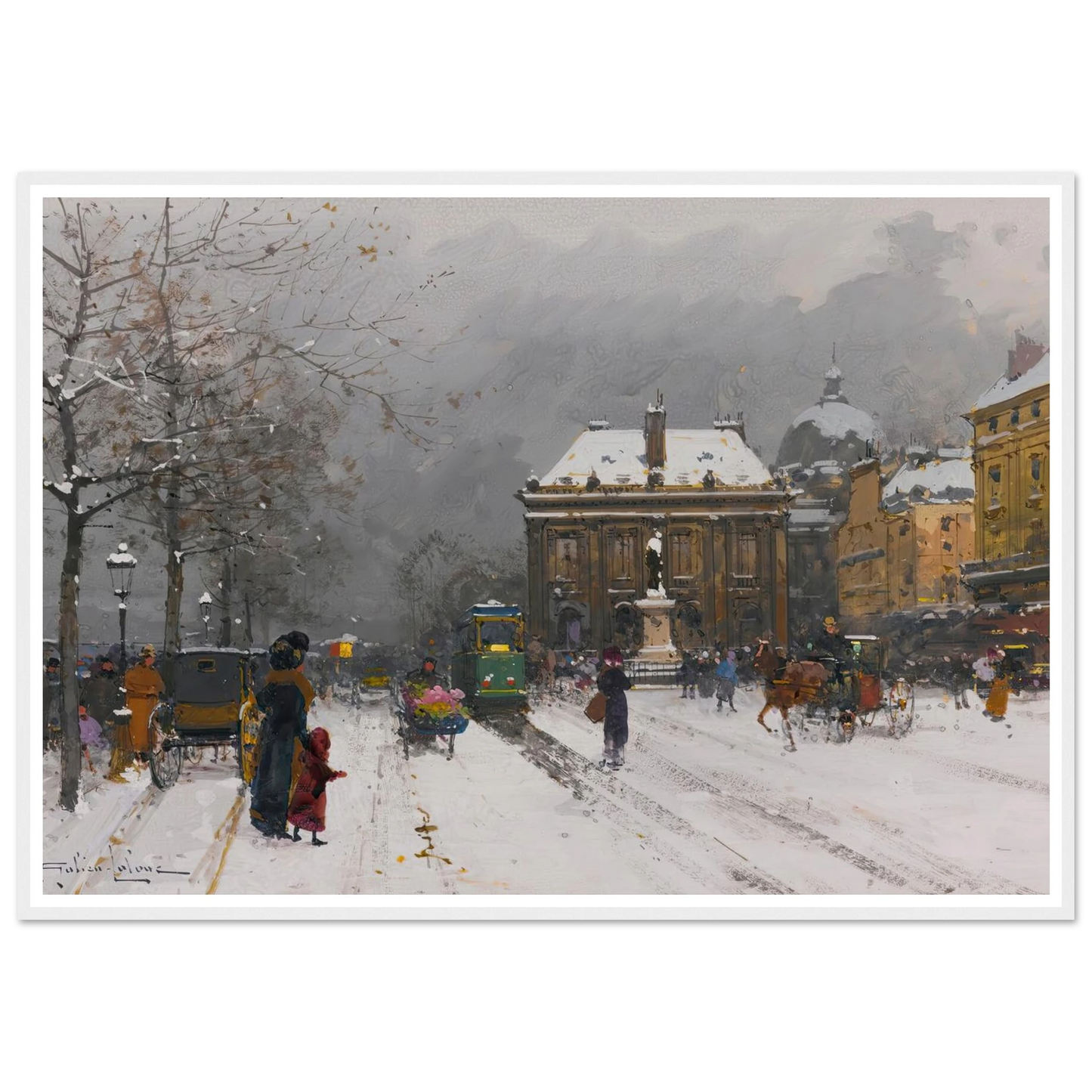 L’institut (Temps Mauvais) Art Print | Eugene Galien Laloue-Quipham Collections