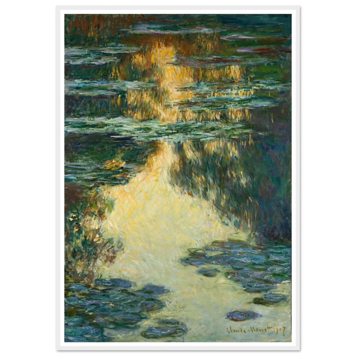 Water Lilies (1907) Art Print | Claude Monet-Quipham Collections