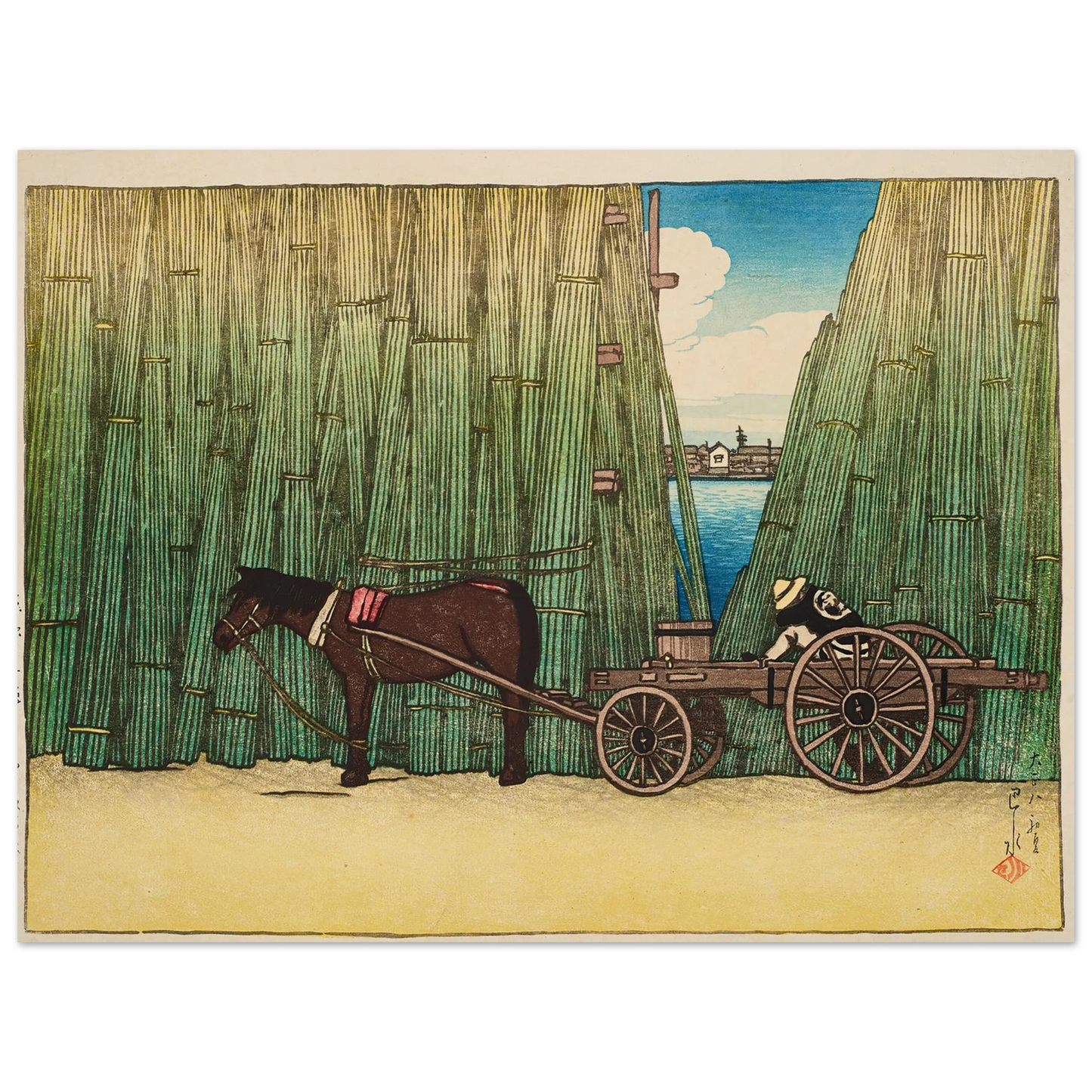 Komagata kashi (River bank, Komagata) (1919) Art Print | Kawase Hasui-Quipham Collections