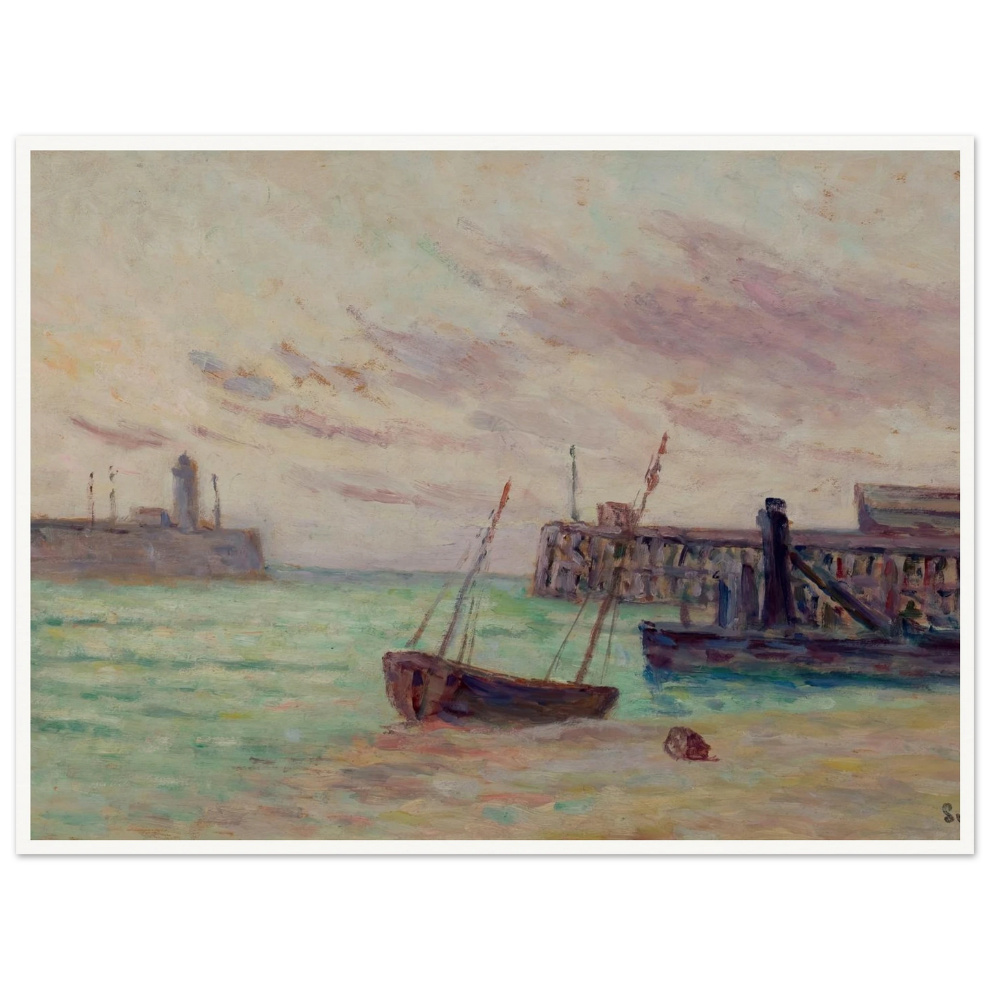 Le Entrée du Port Art Print | Maximilien Luce-Quipham Collections