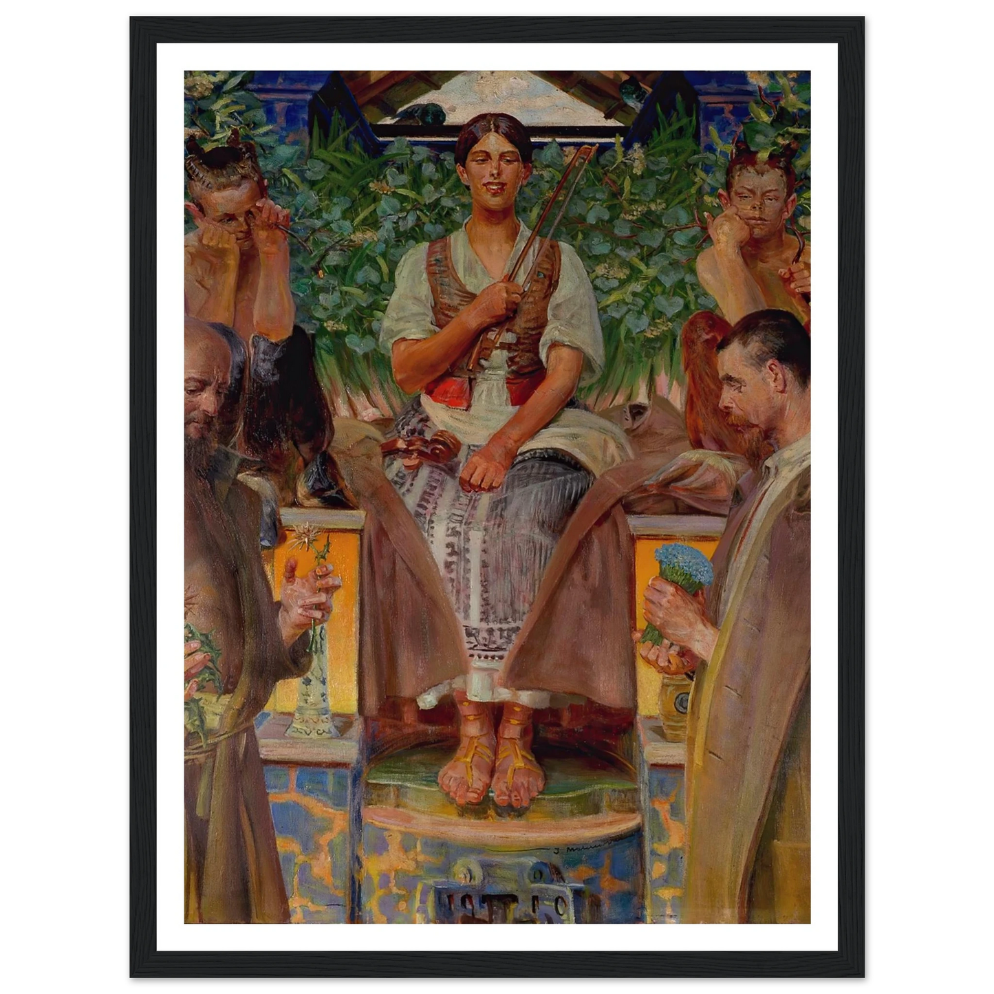 Homage to art and the muse (1910) Art Print | Jacek Malczewski-Quipham Collections