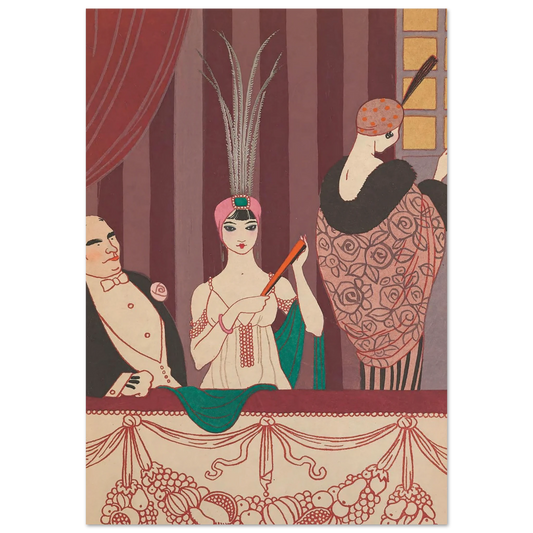 La Loge (1914) Art Print | George Barbier-Quipham Collections