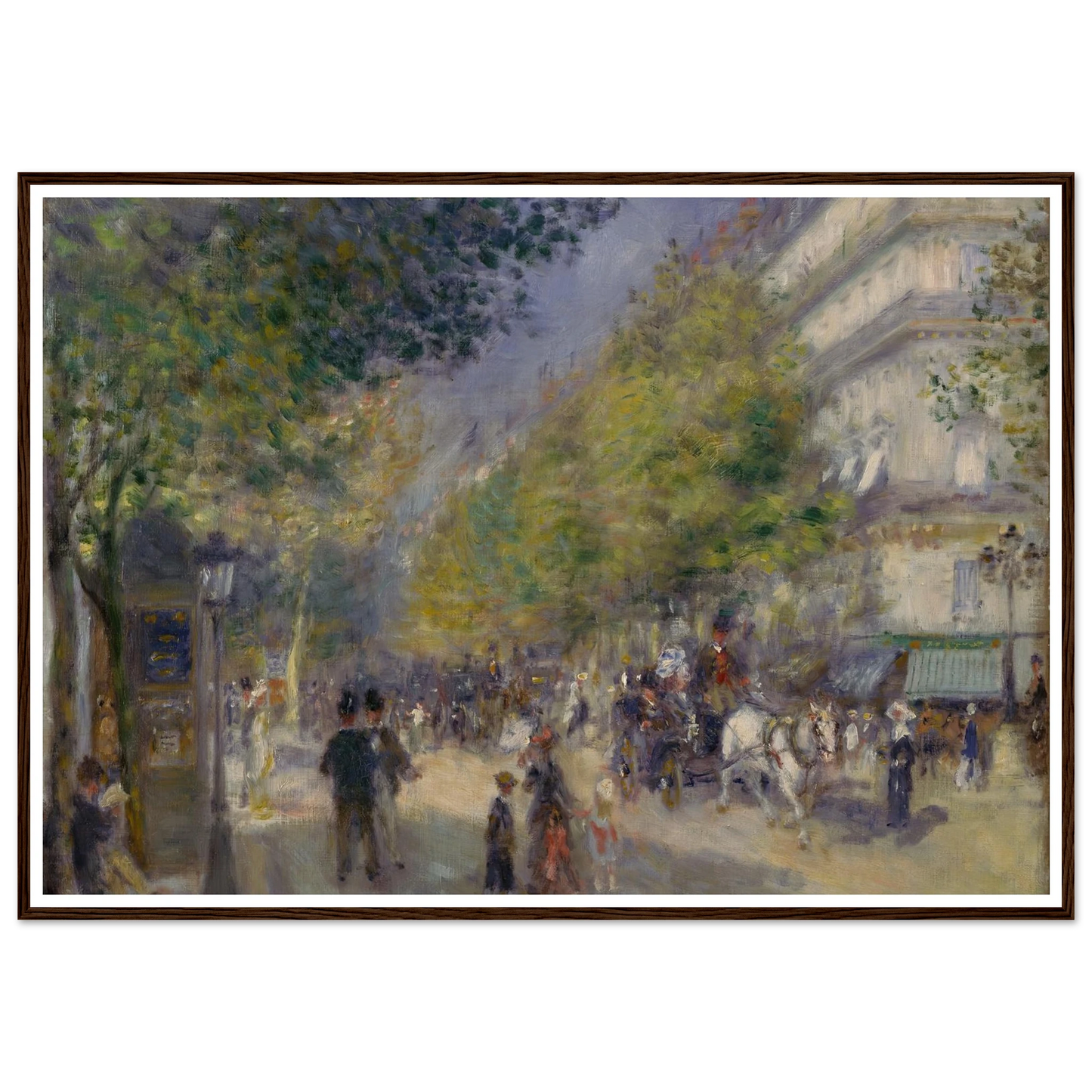 The Grands Boulevards Art Print | Pierre Auguste Renoir-Quipham Collections