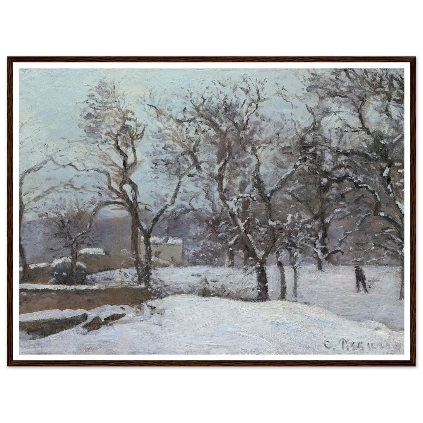 Snow at Louveciennes (c. 1870) Art Print | Camille Pissarro-Quipham Collections