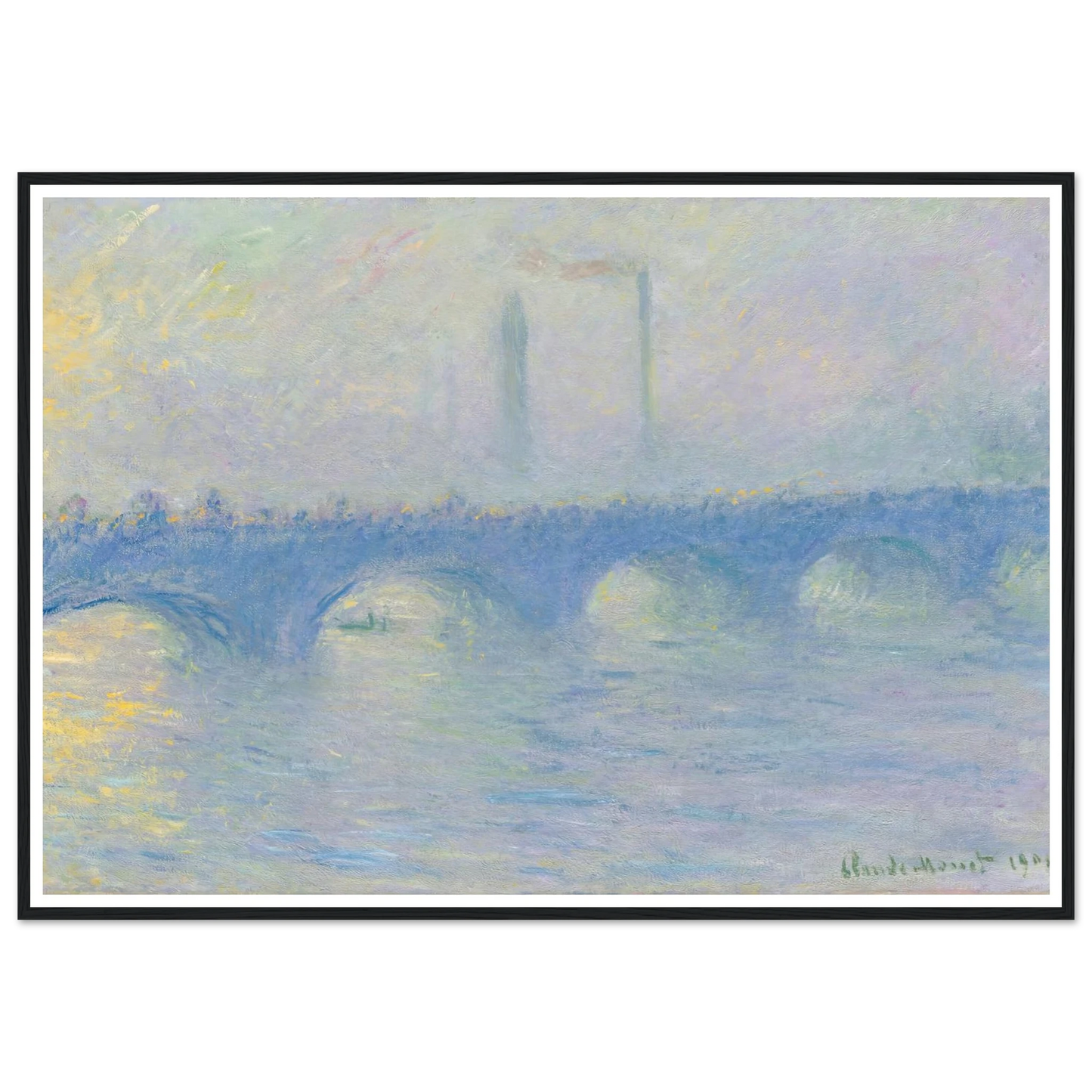 Waterloo Bridge, effet de brume (1904) Art Print | Claude Monet-Quipham Collections
