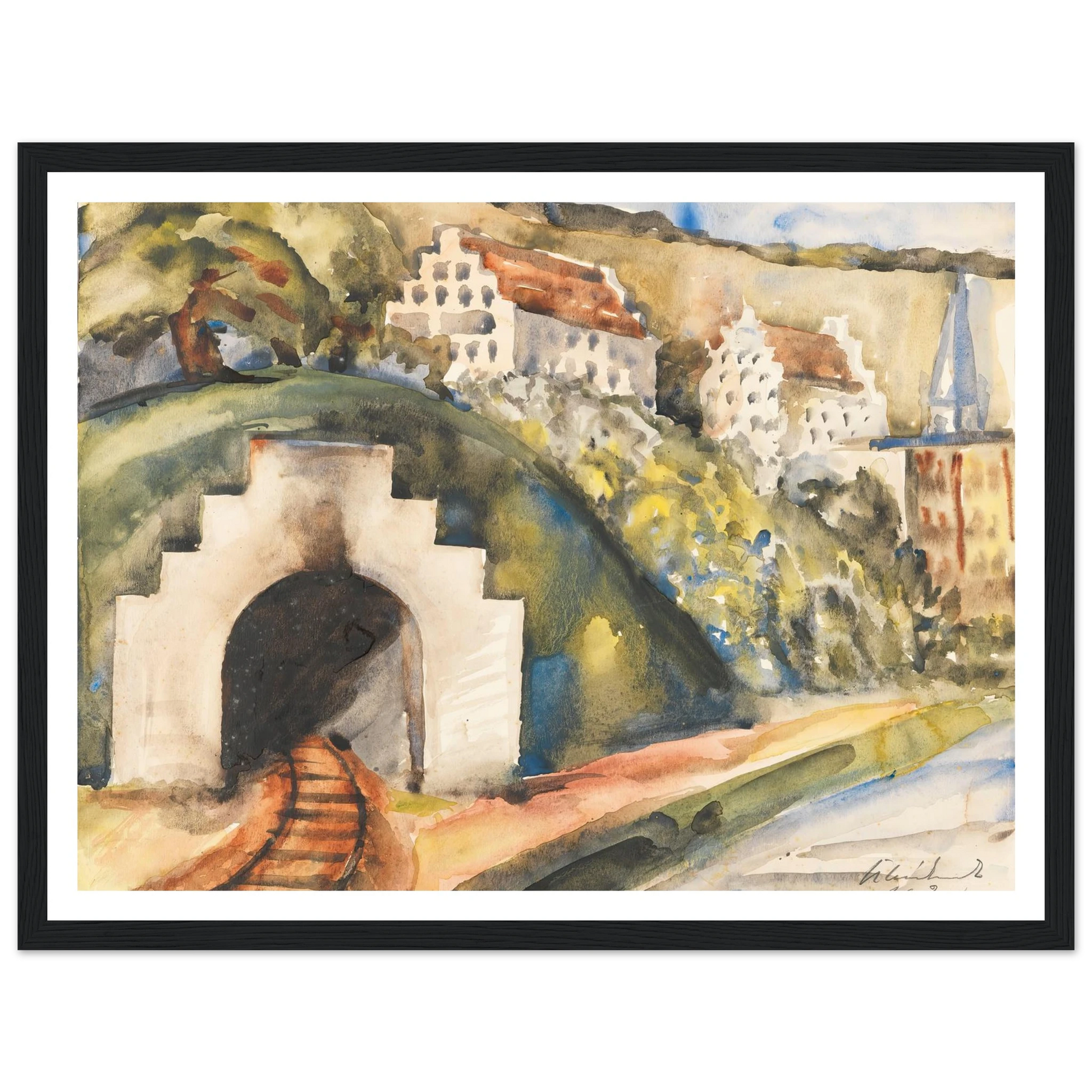 Tunnel bei Wasserburg am Inn (1924) Art Print | Paul Kleinschmidt-Quipham Collections