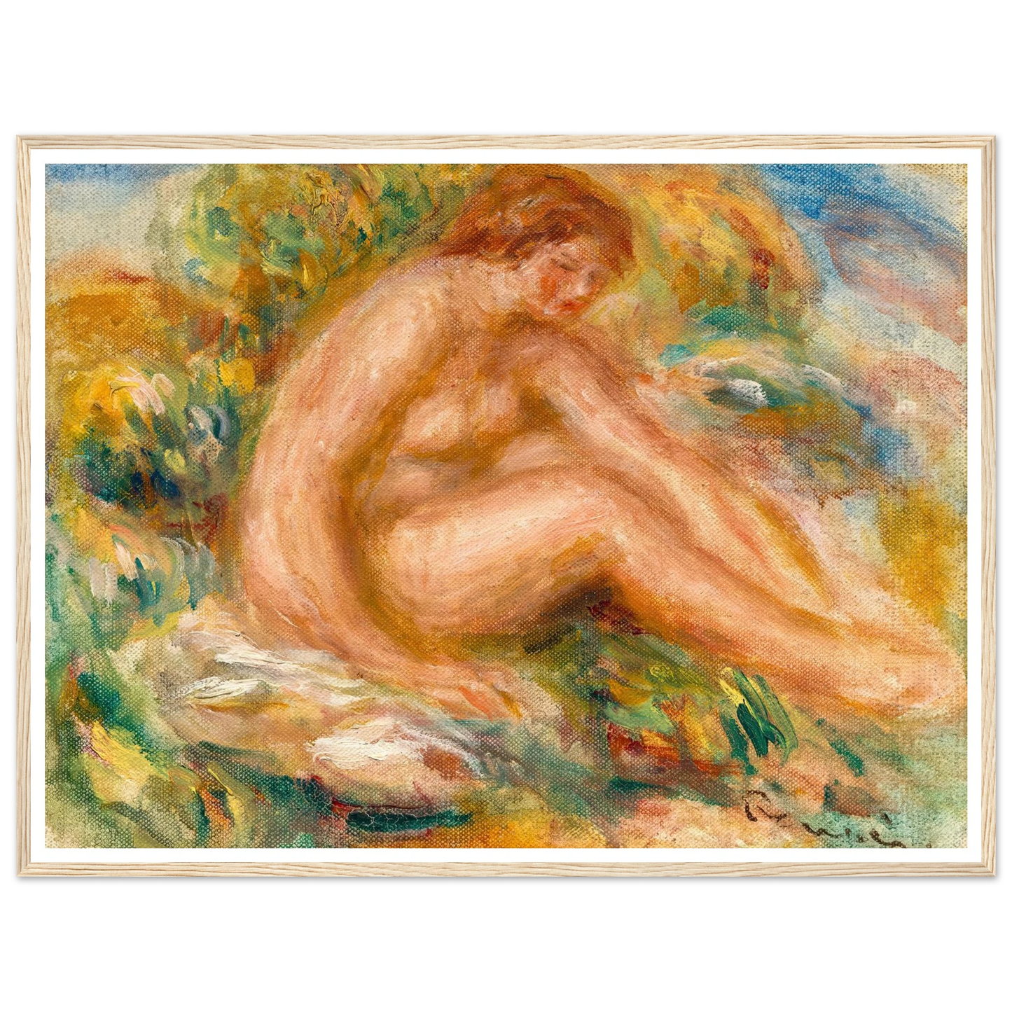 Baigneuse (circa 1916) Art Print | Pierre Auguste Renoir-Quipham Collections