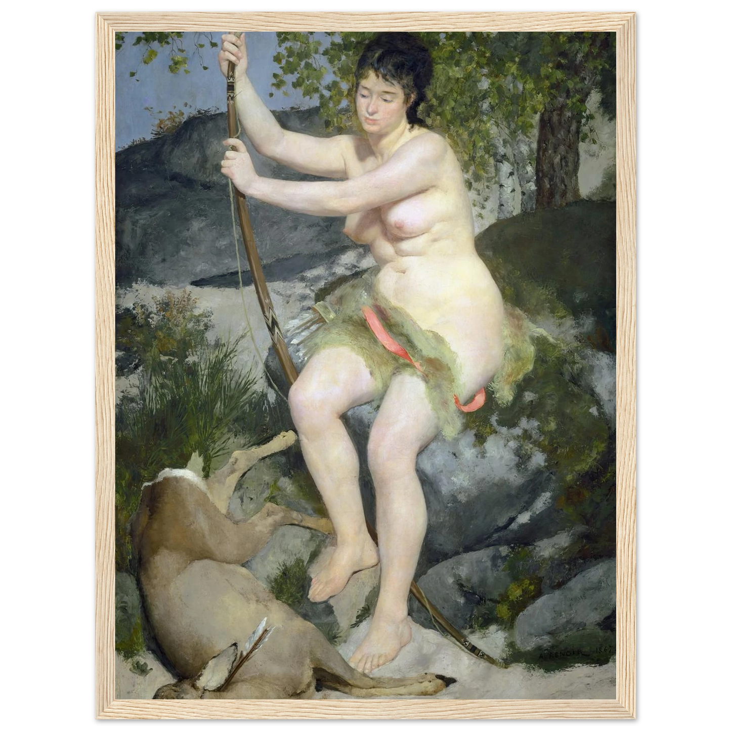 Diana (1867) Art Print | Pierre Auguste Renoir-Quipham Collections