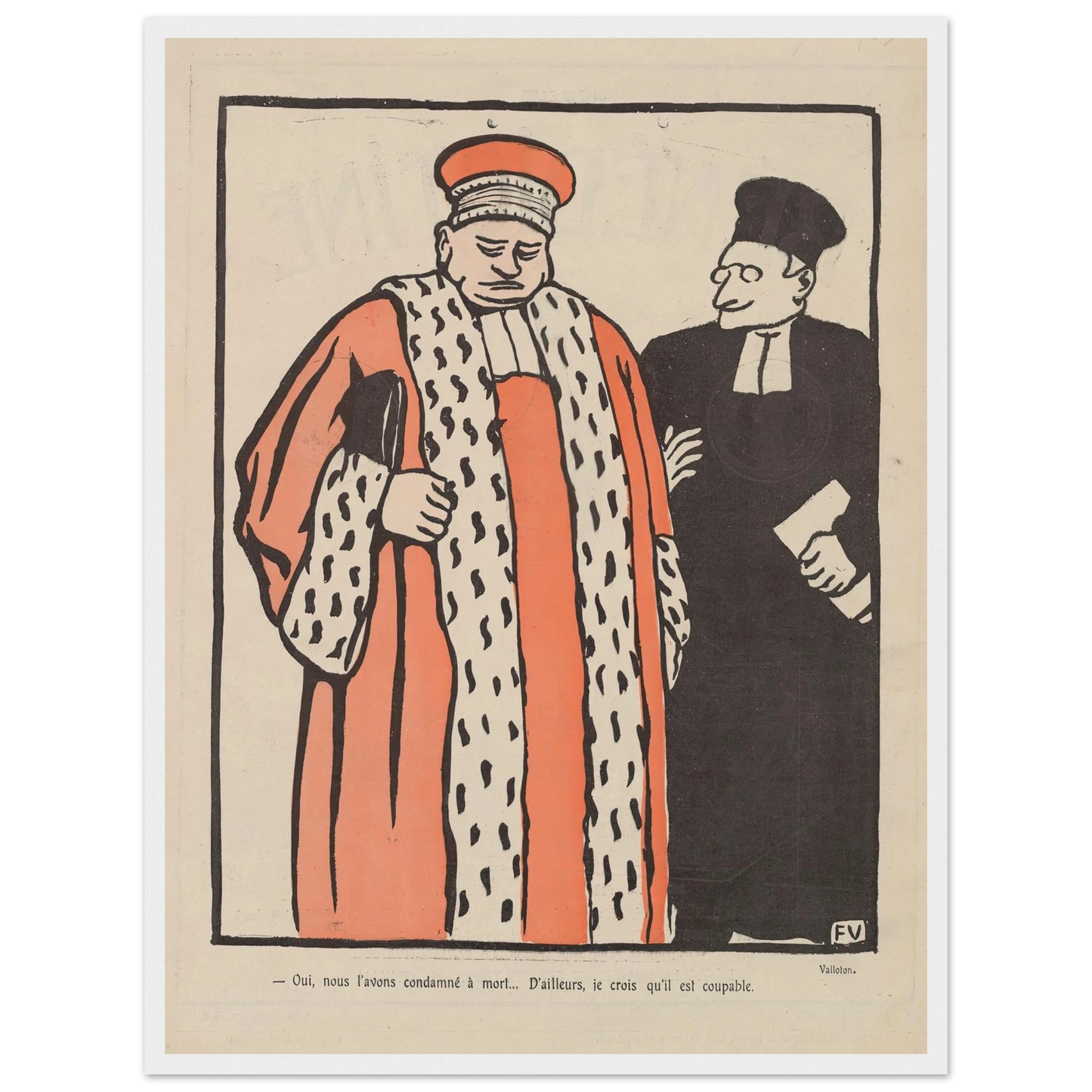 29 septembre 1903 Art Print | Felix Vallotton - Framed Poster - 30x40 cm / 12x16″ - Black frame