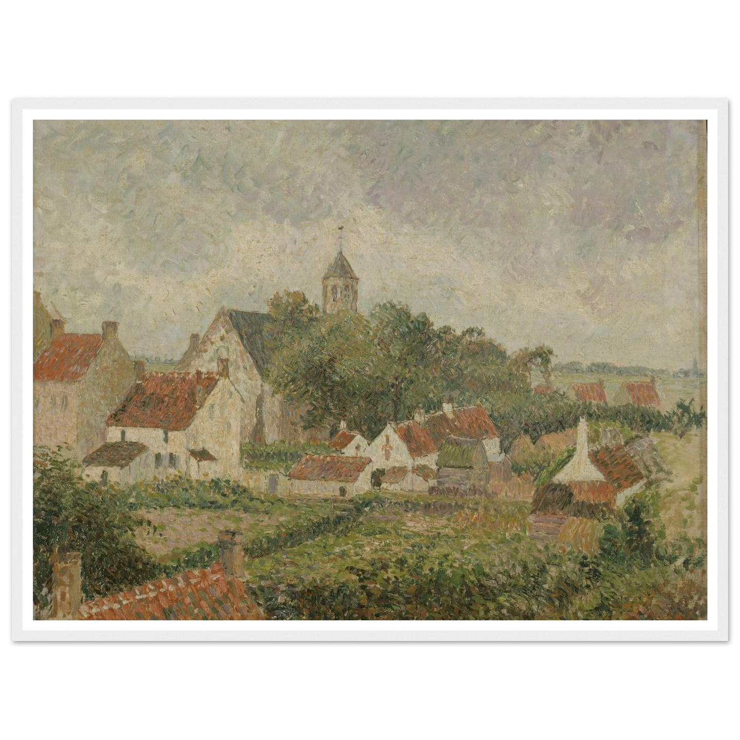 Le village de Knocke (1894) Art Print | Camille Pissarro-Quipham Collections