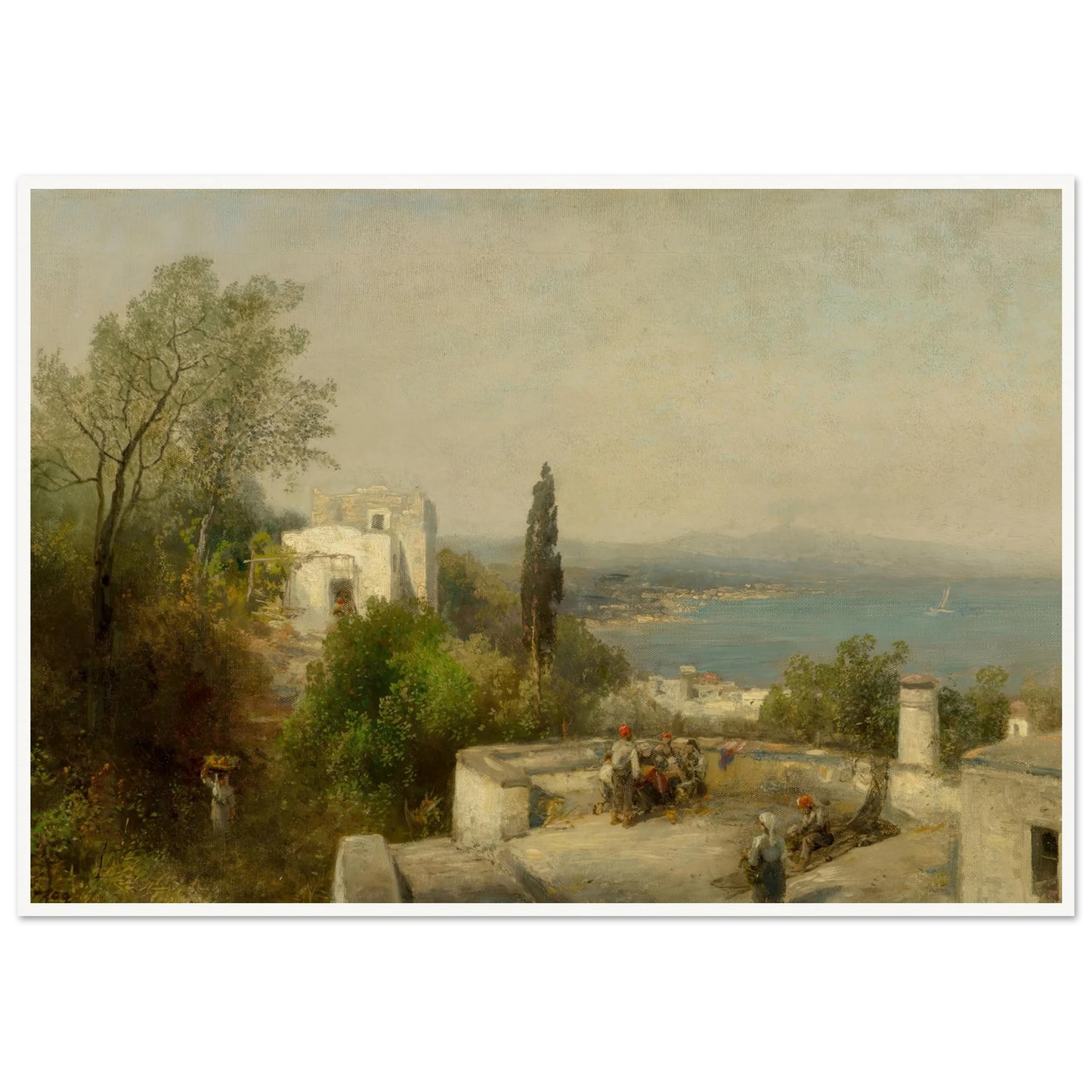 Bay of Naples Art Print | Hermann Ottomar Herzog-Quipham Collections
