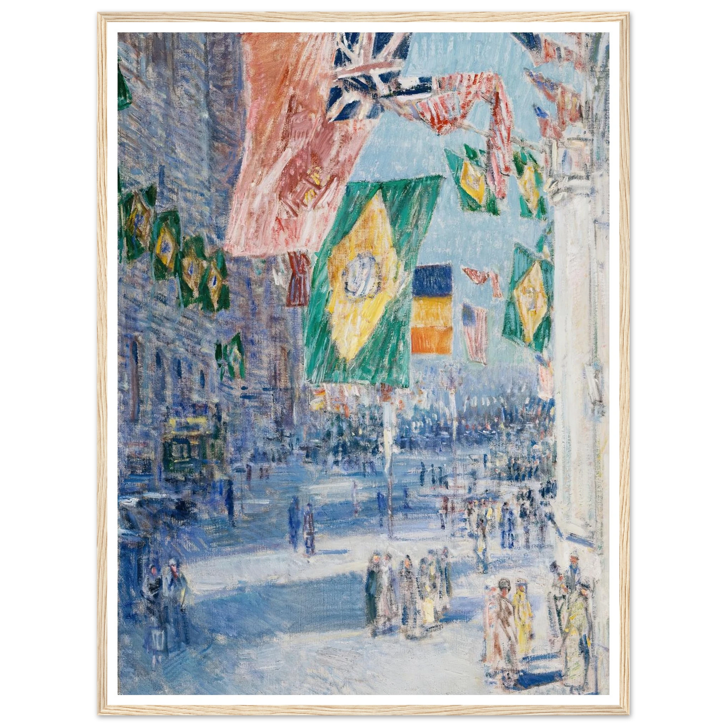 Avenue of the Allies; Brazil, Belgium (1918) Art Print | Childe Hassam-Quipham Collections