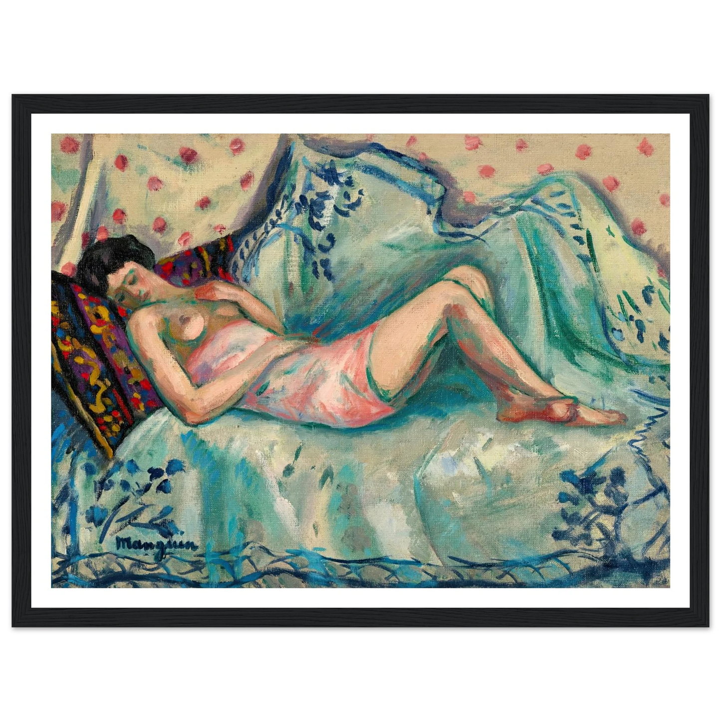 La chemise rose, Anita (1918) Art Print | Henri Manguin-Quipham Collections