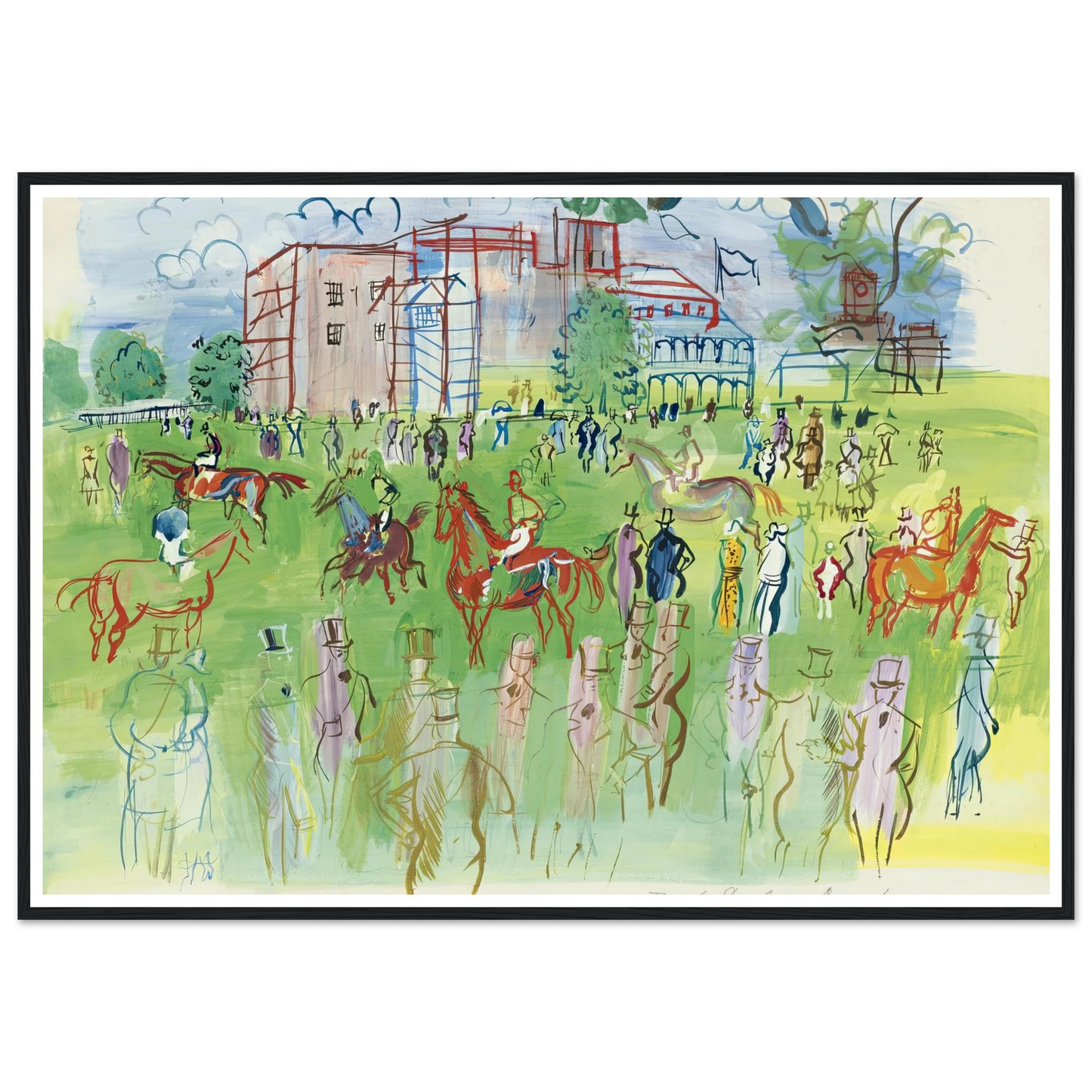 Avant le départ, Ascot Art Print | Raoul Dufy-Quipham Collections