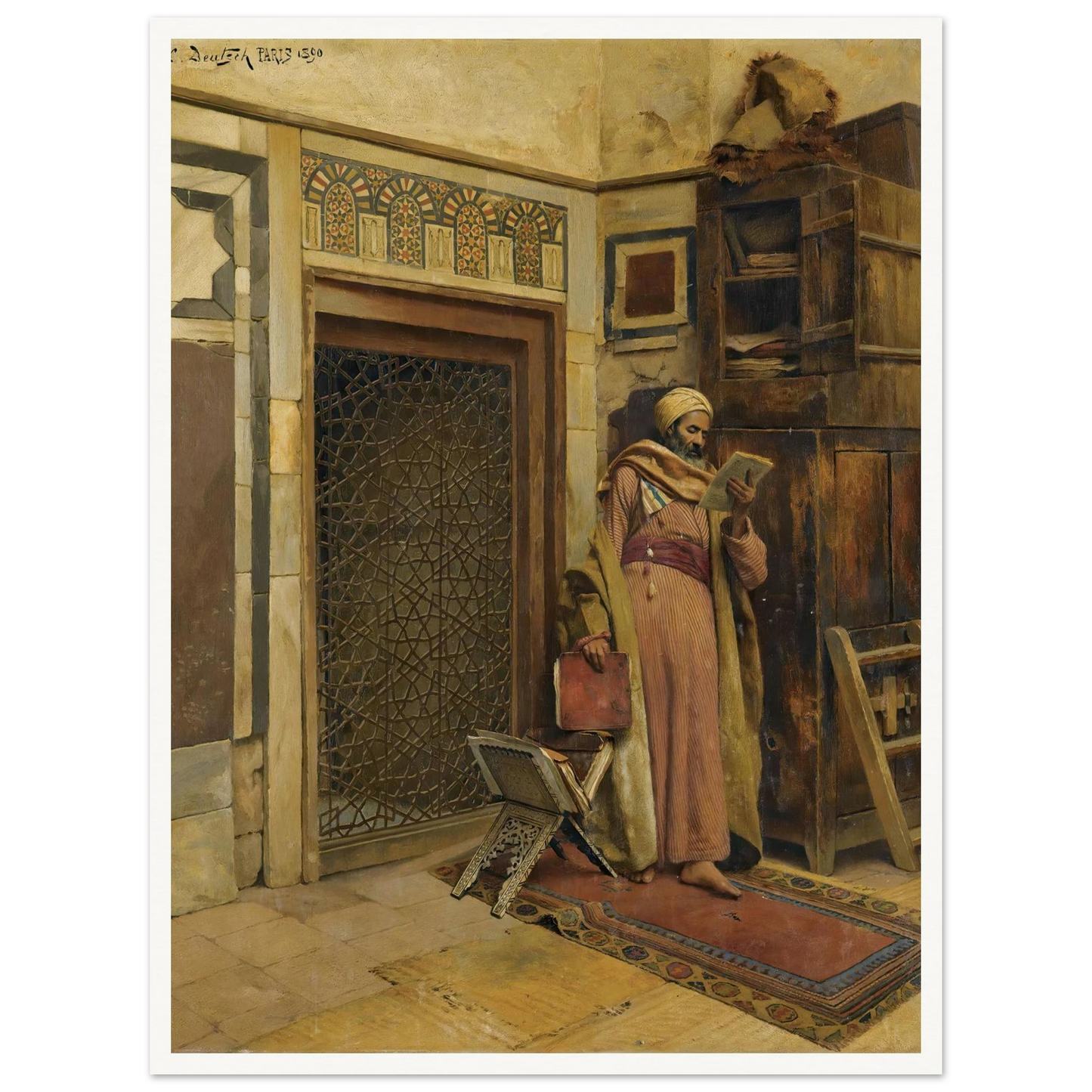 The scholar (1890) Art Print | Ludwig Deutsch-Quipham Collections