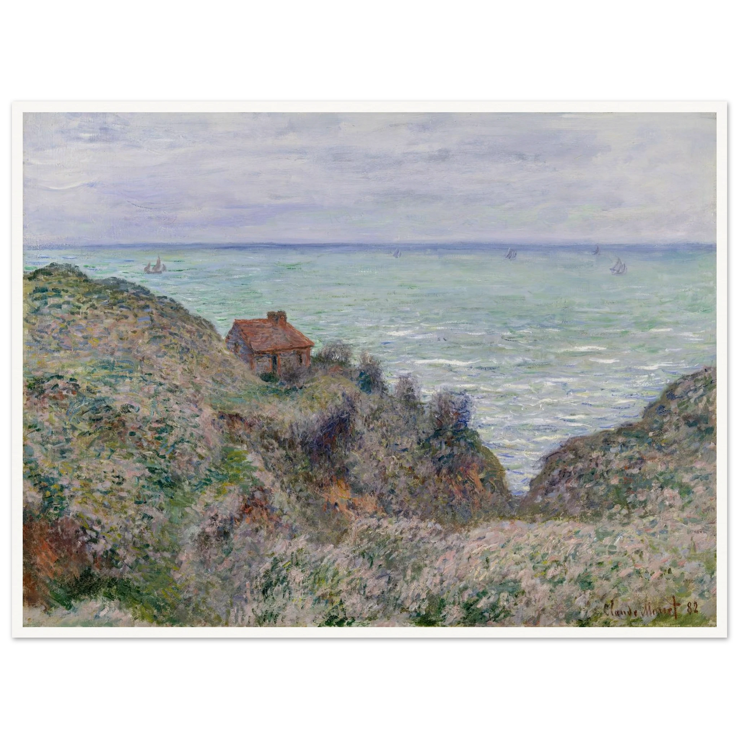Cabin of the Customs Watch (1882) Art Print | Claude Monet-Quipham Collections