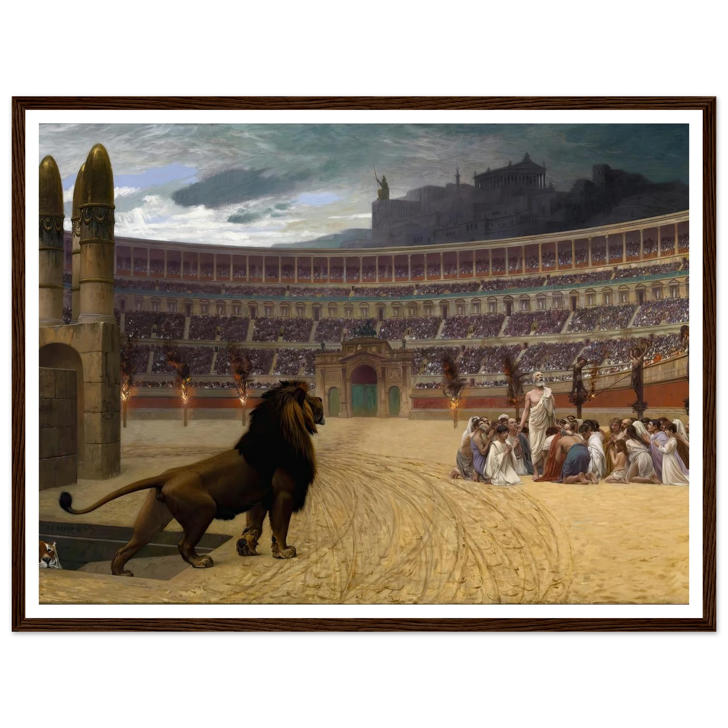 The Christian Martyrs’ Last Prayer (1863-1883) Art Print | Jean Leon Gerome-Quipham Collections