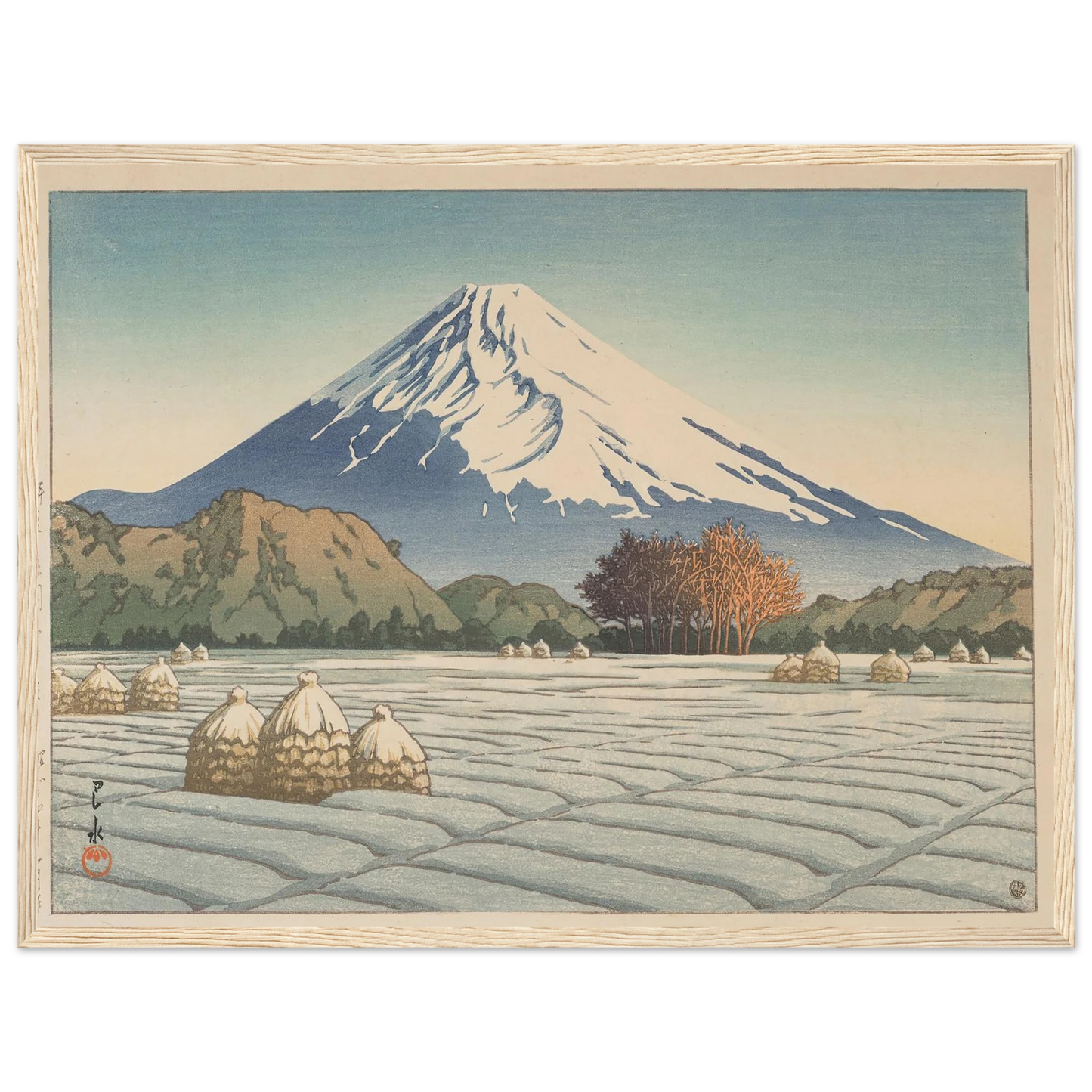 Izu Nagaoka shimo no asa (Frosty morning in Nagaoka, Izu) (1939) Art Print | Kawase Hasui-Quipham Collections