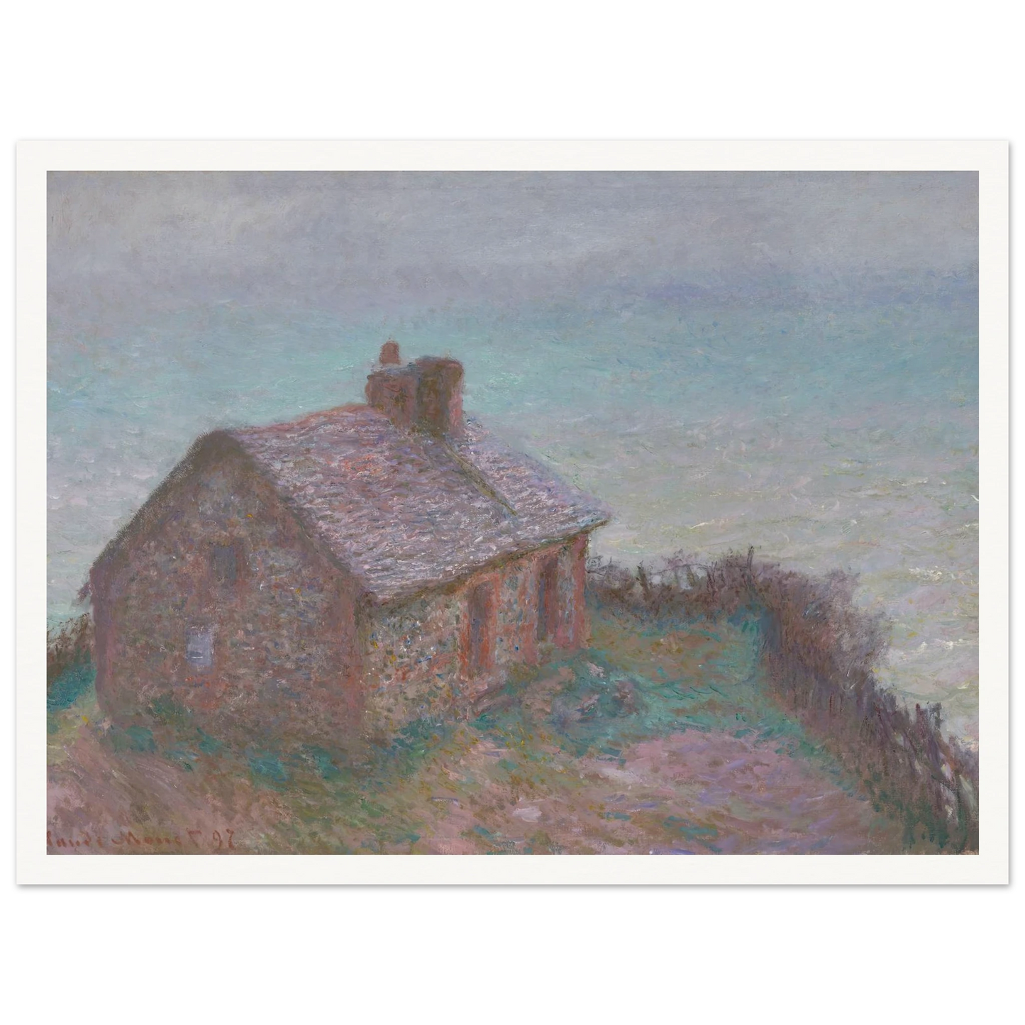 The Customs House at Varengeville (1897) Art Print | Claude Monet-Quipham Collections