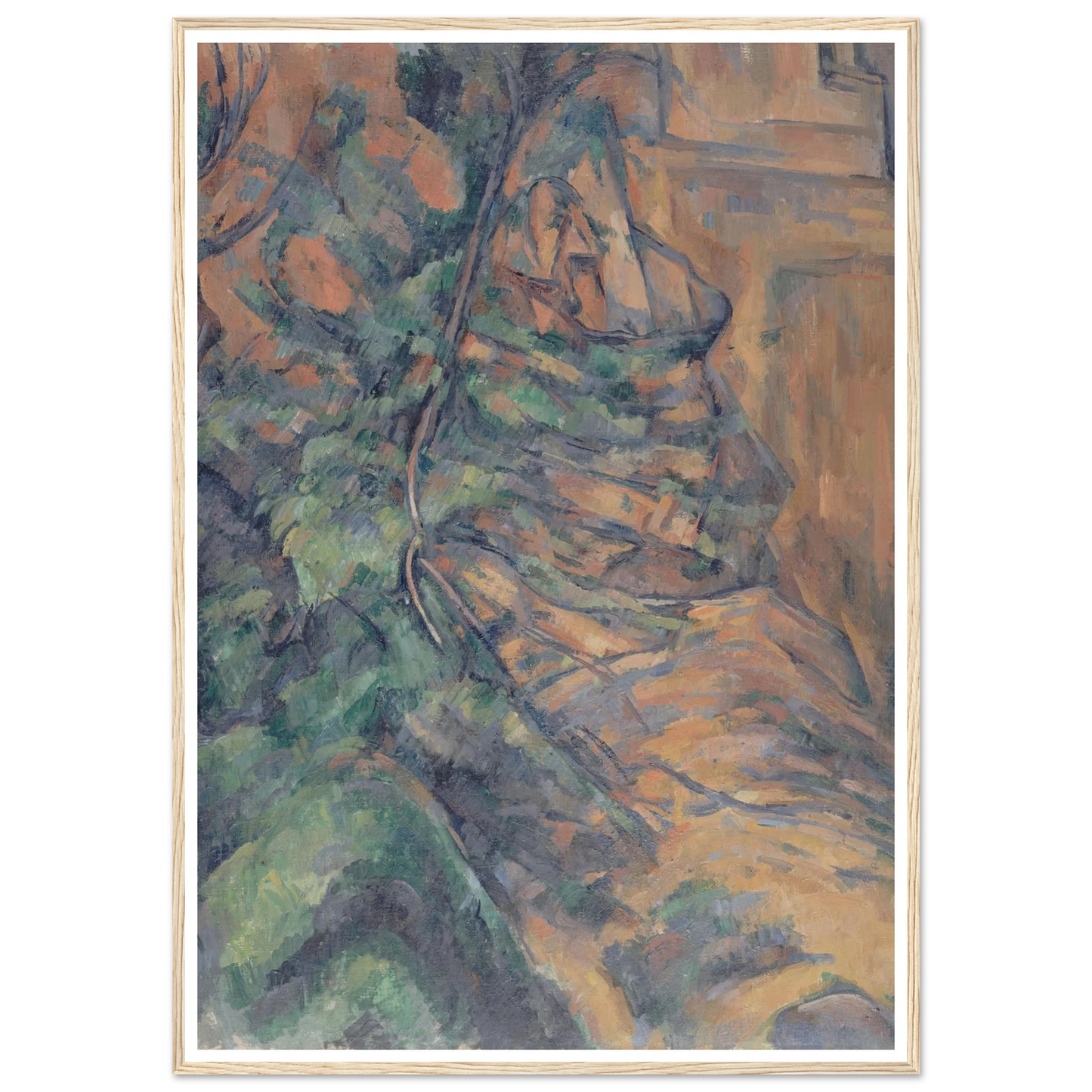 Rochers et branches à Bibémus (1895-1904) Art Print | Paul Cezanne-Quipham Collections